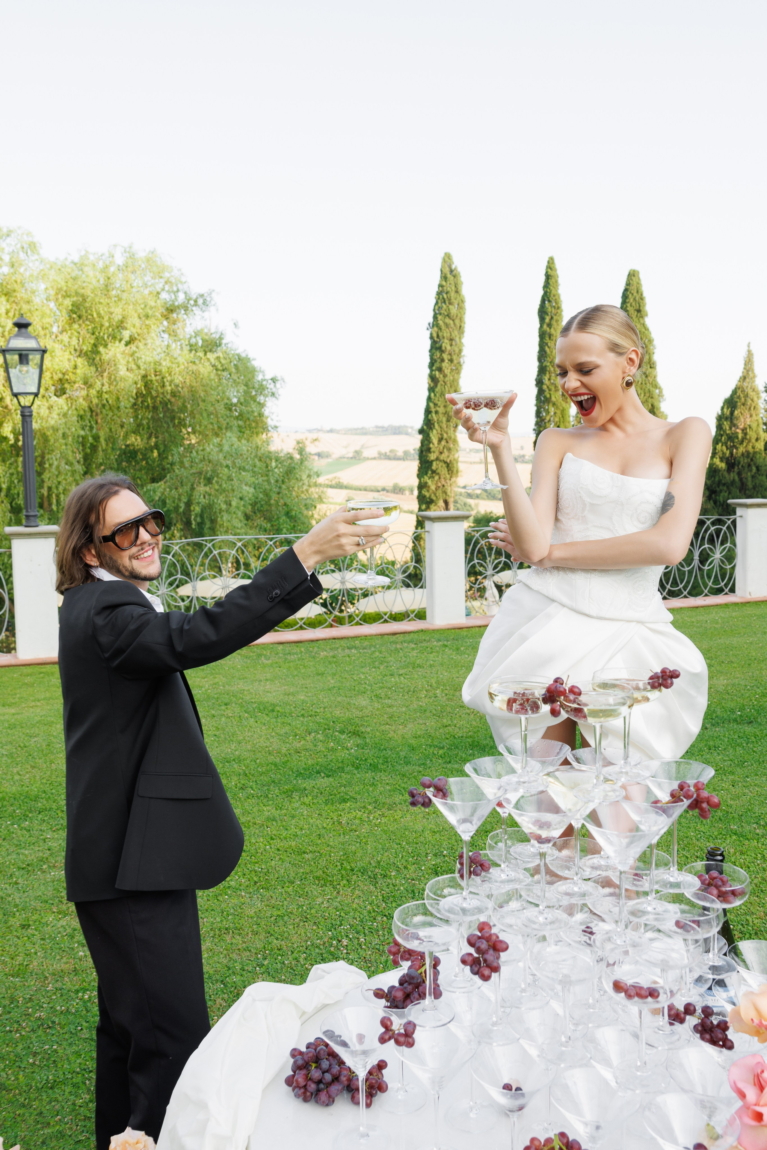 Vitalina & Alexandre (Tuscany, Villa Valentini Bonaparte). Wedding photographer Osokin Evgeniy