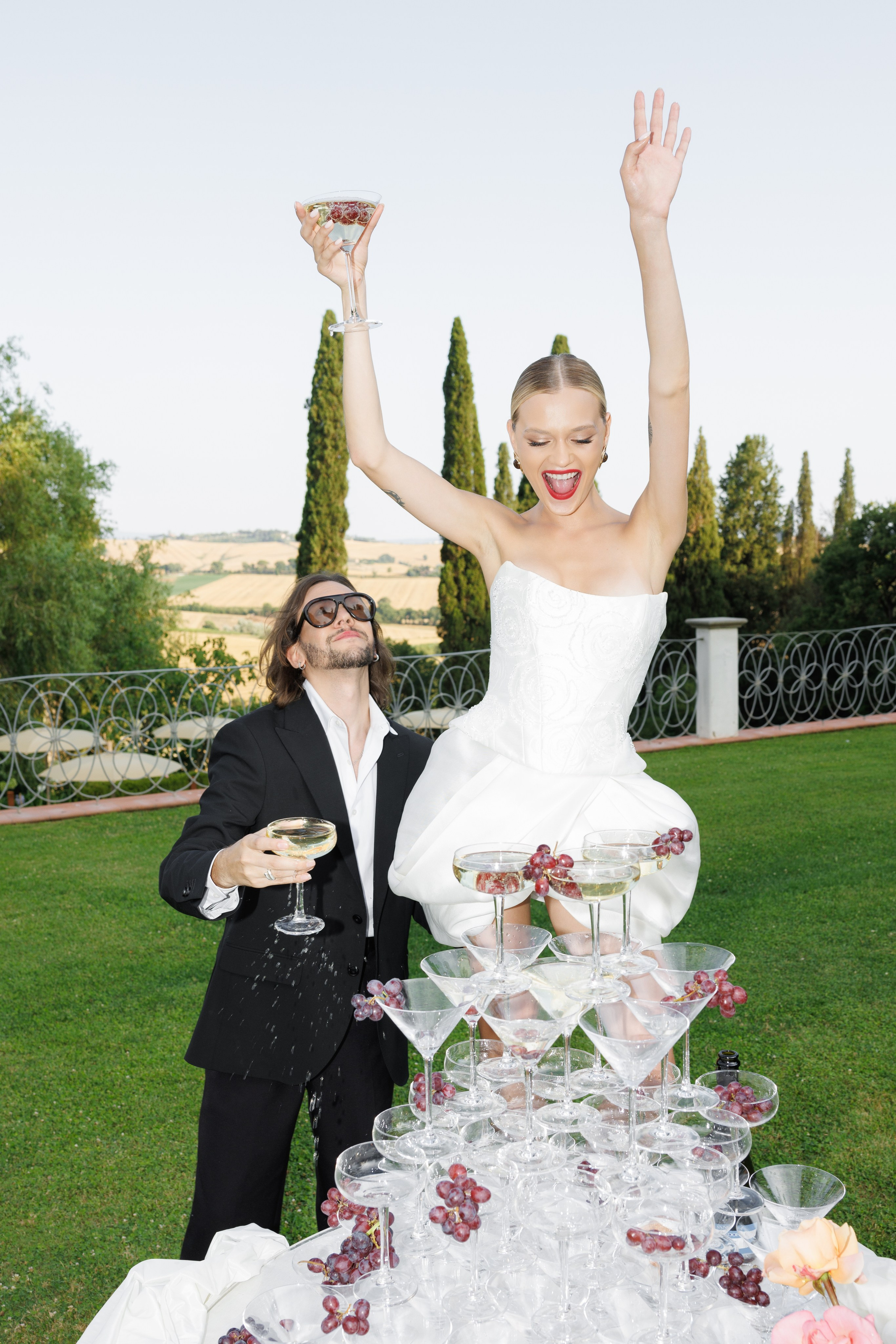 Vitalina & Alexandre (Tuscany, Villa Valentini Bonaparte). Wedding photographer Osokin Evgeniy