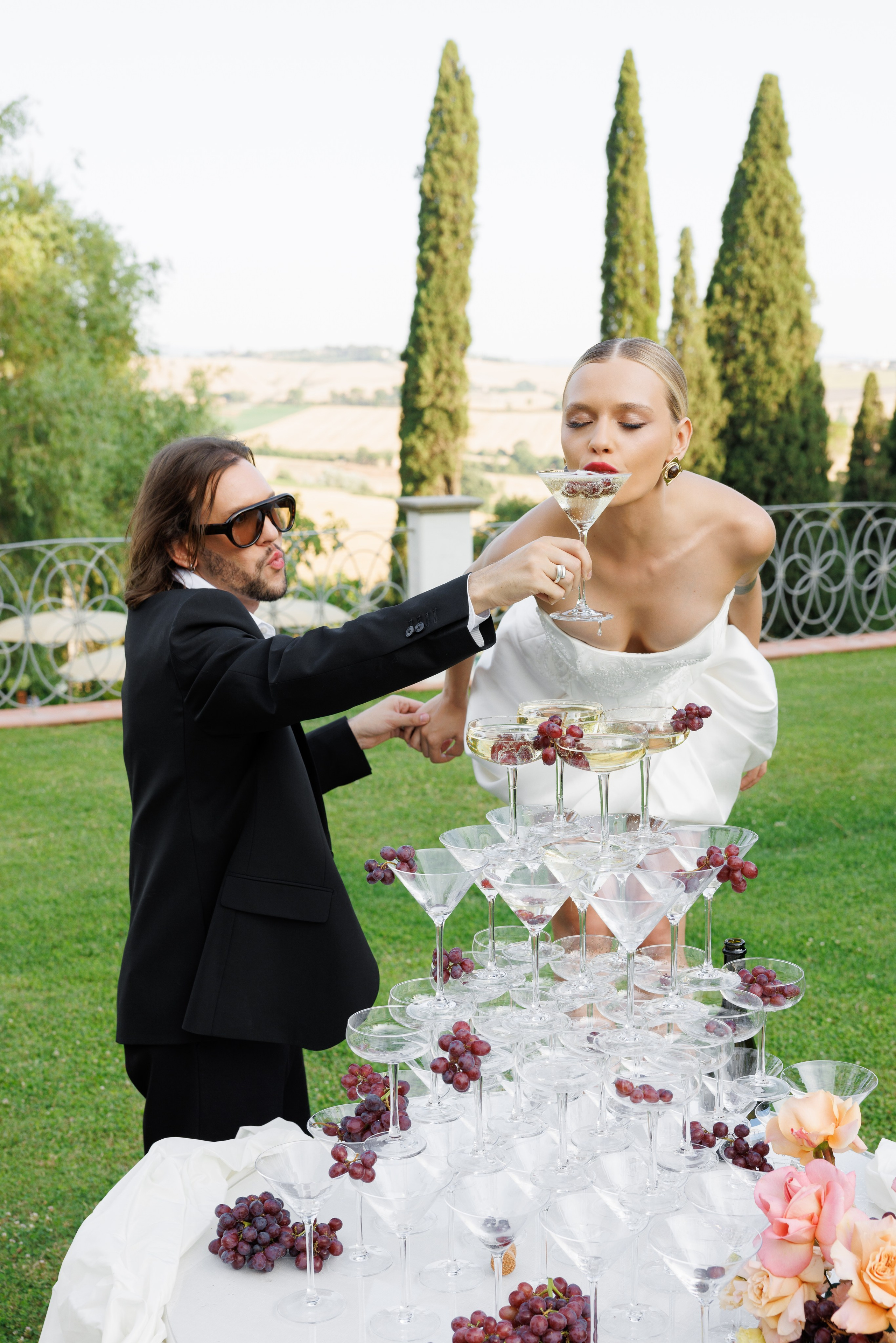 Vitalina & Alexandre (Tuscany, Villa Valentini Bonaparte). Wedding photographer Osokin Evgeniy