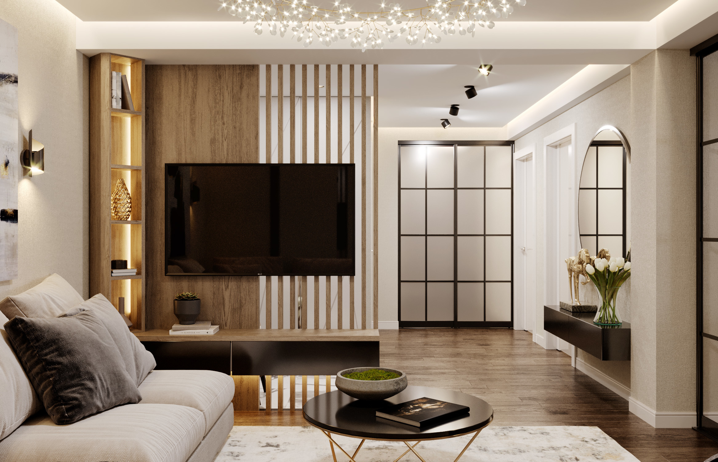 ЖК ДОЛИНА РОЗ 82 м². Студия Интерьерного Дизайна Artis Interiors