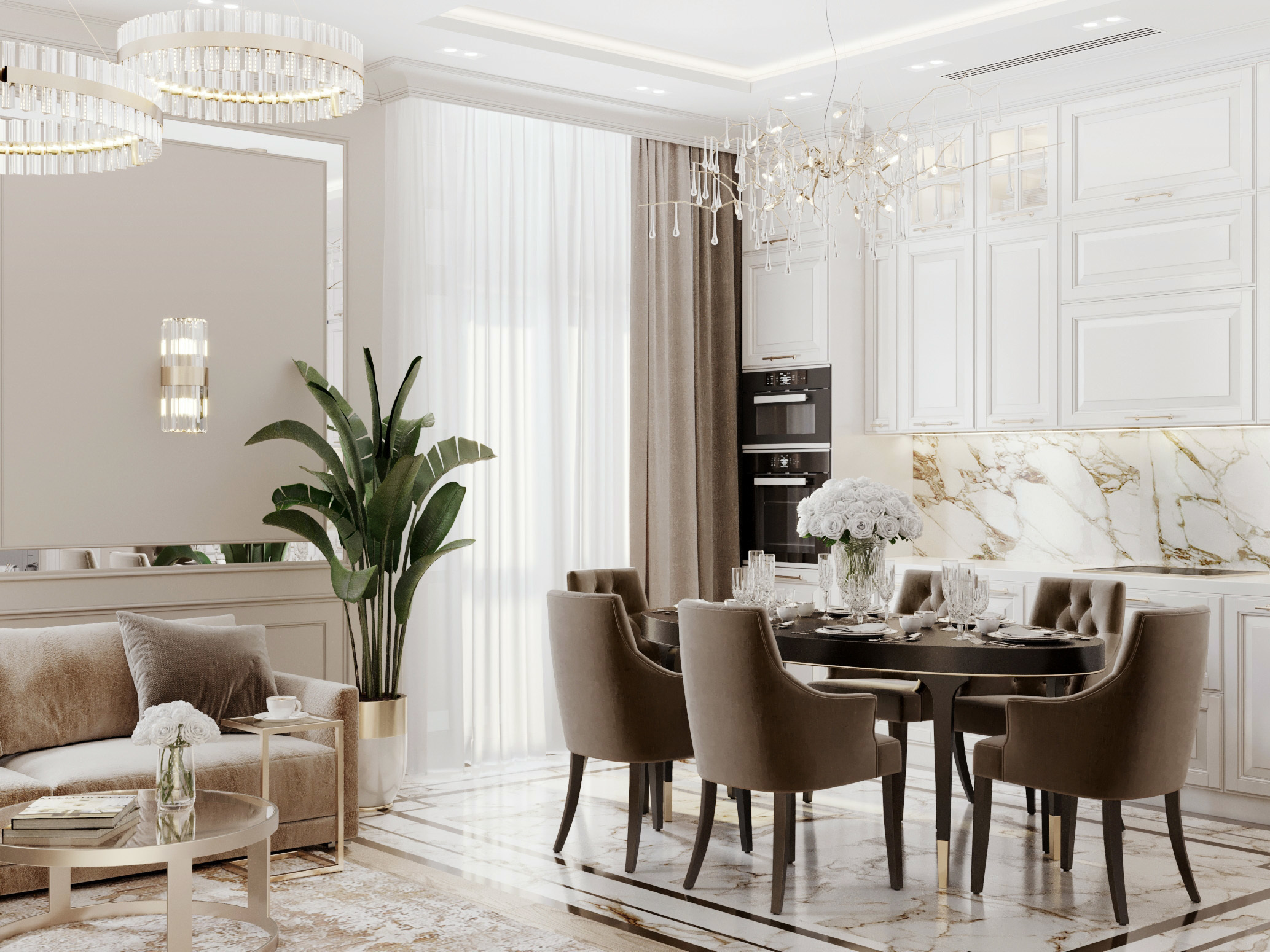 ЖК СЕРДЦЕ СТОЛИЦЫ 71 м². Студия Интерьерного Дизайна Artis Interiors