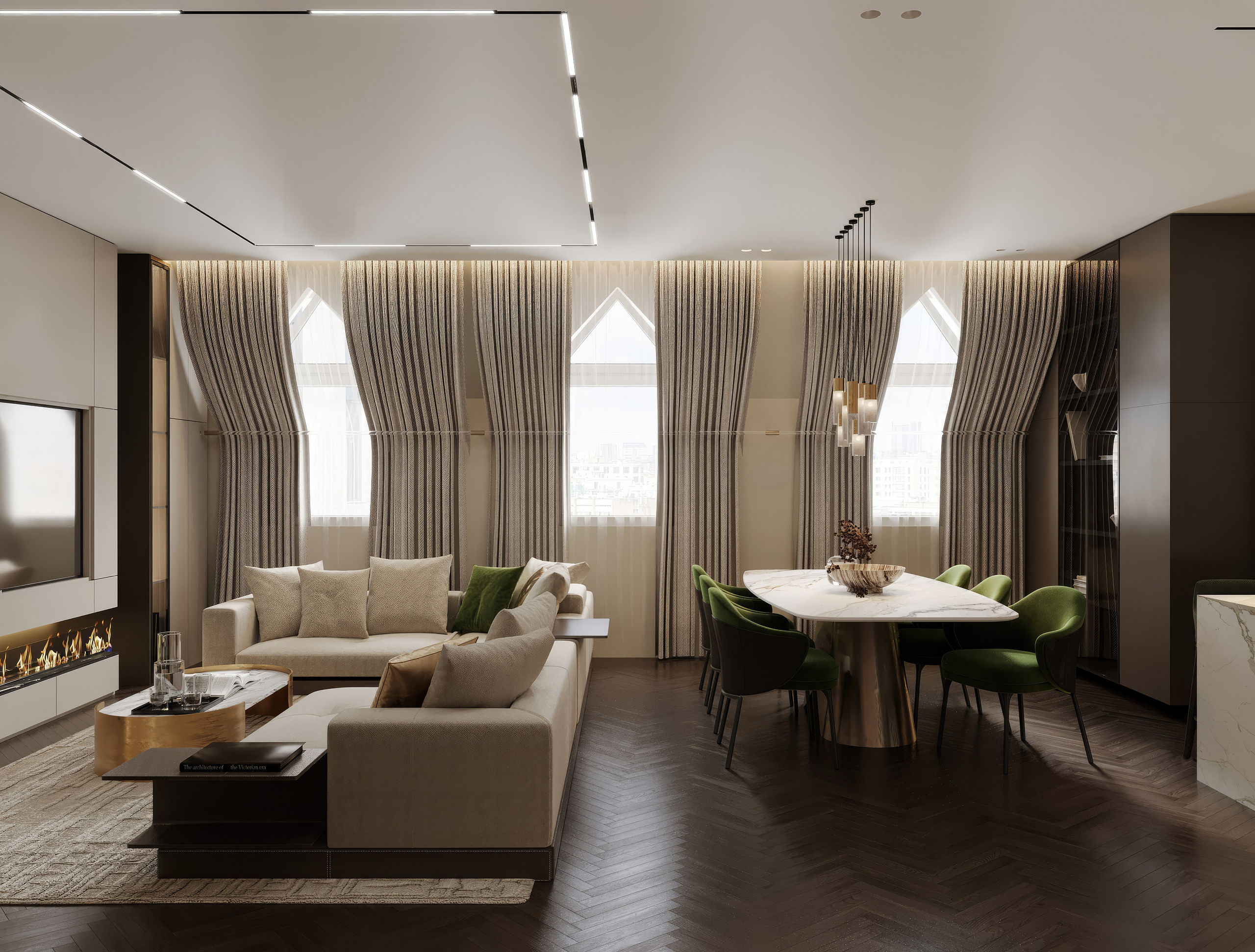 НОВЫЙ АРБАТ 162 М². Студия Интерьерного Дизайна Artis Interiors