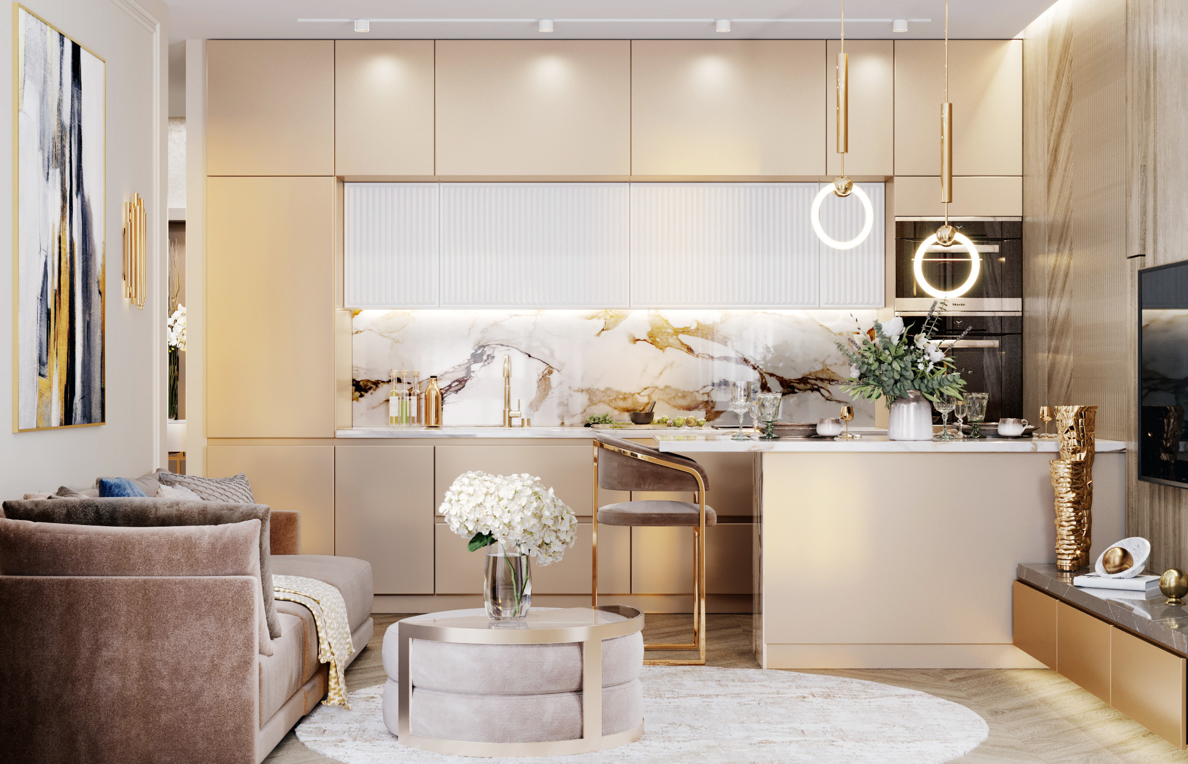 ЖК ХОРОШЕВСКИЙ 47 м². Студия Интерьерного Дизайна Artis Interiors