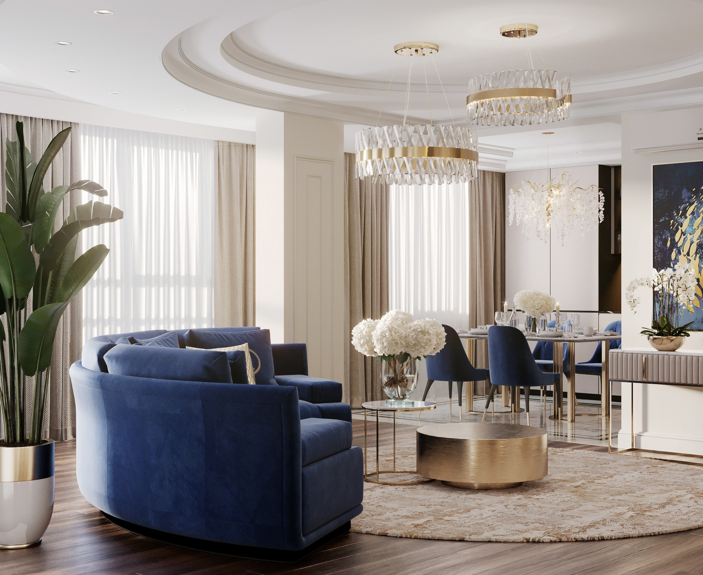 ЖК АВЕНЮ 157 м² ПОДОЛЬСК. Студия Интерьерного Дизайна Artis Interiors