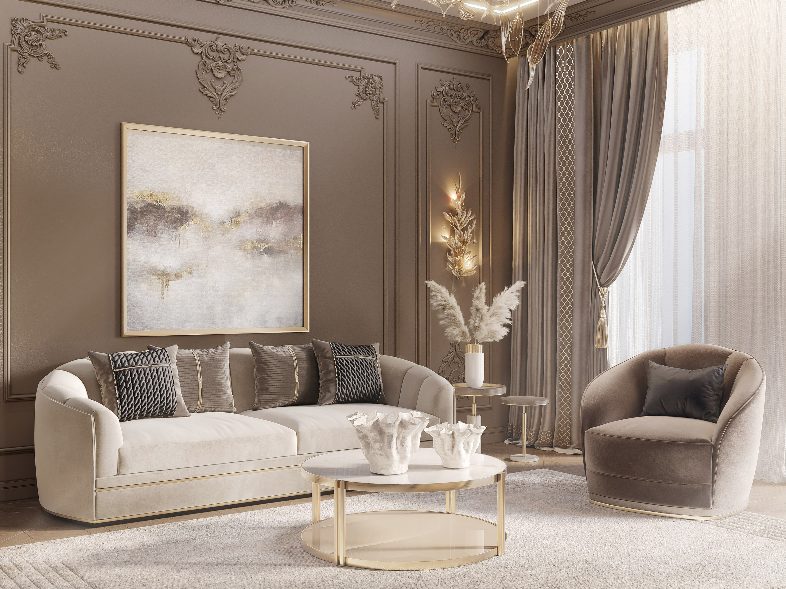 РУБЛЁВКА 500 м². Студия Интерьерного Дизайна Artis Interiors