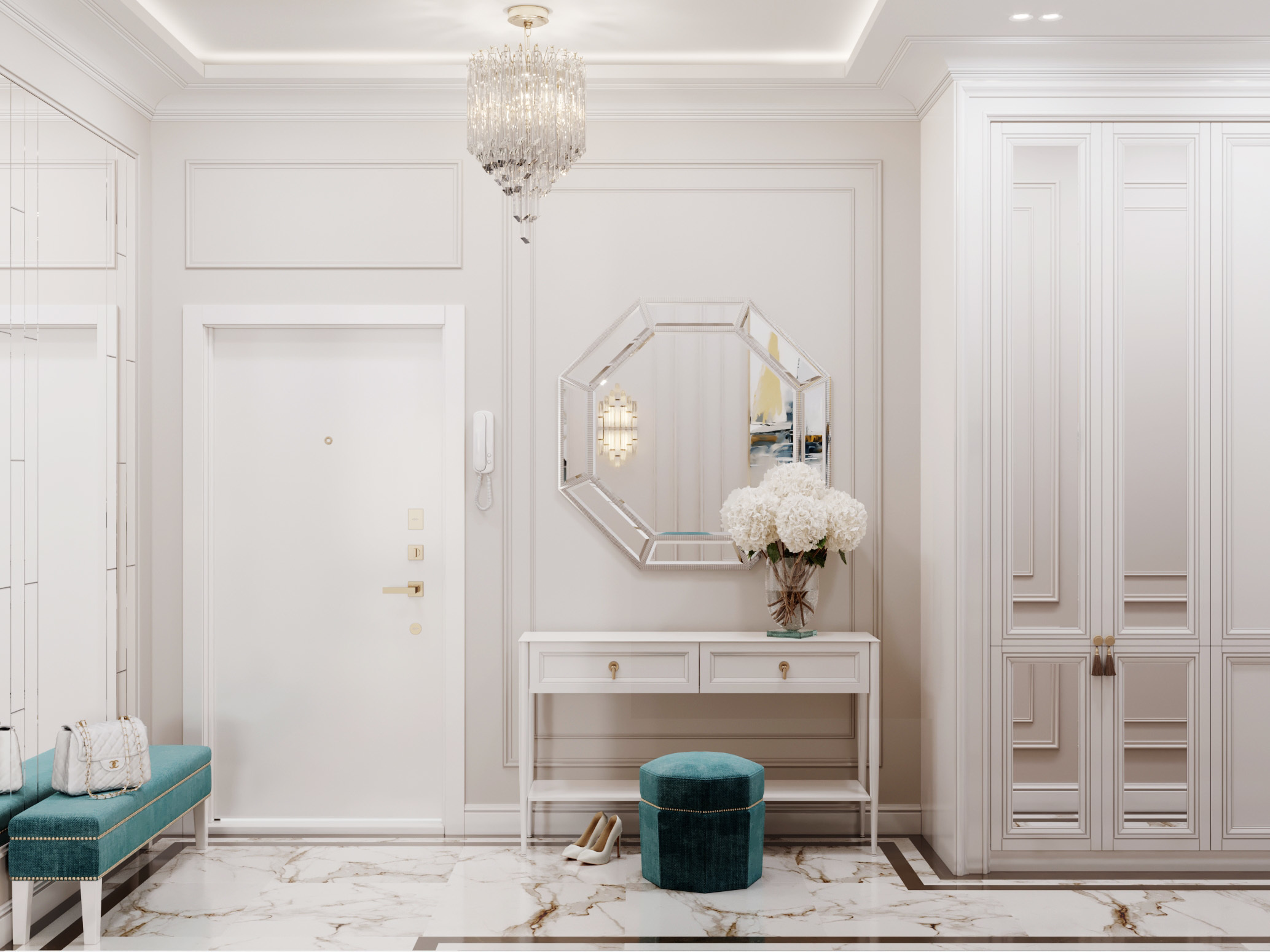 ЖК СЕРДЦЕ СТОЛИЦЫ 71 м². Студия Интерьерного Дизайна Artis Interiors