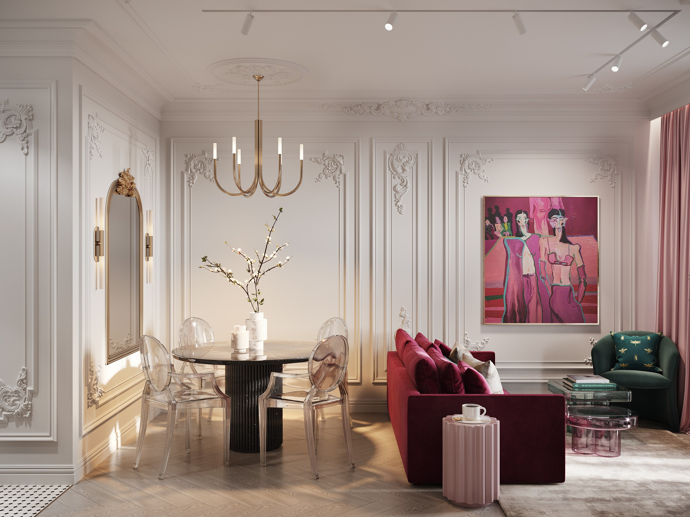 РИВЕР СКАЙ 45 М². Студия Интерьерного Дизайна Artis Interiors