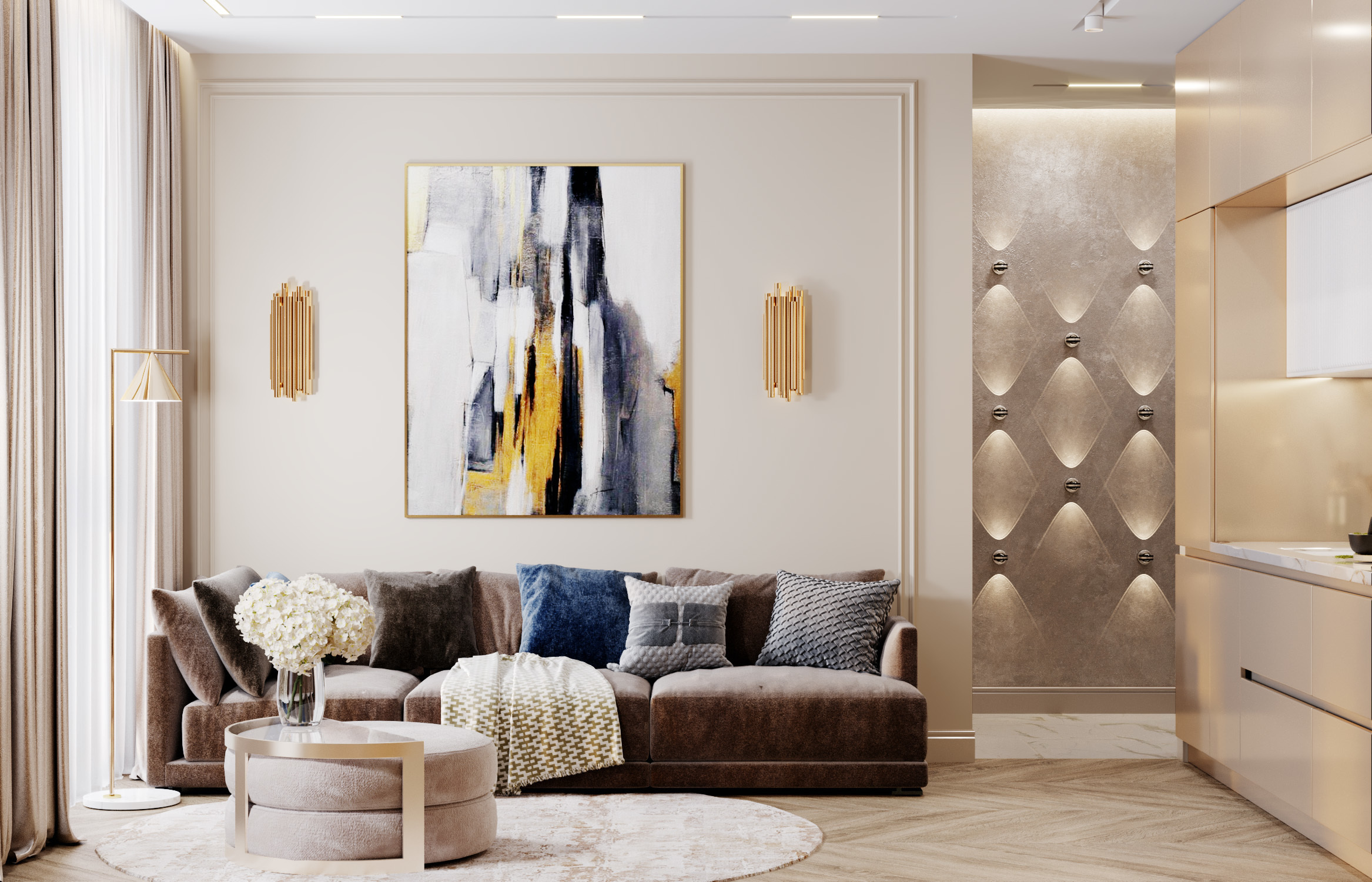 ЖК ХОРОШЕВСКИЙ 47 м². Студия Интерьерного Дизайна Artis Interiors