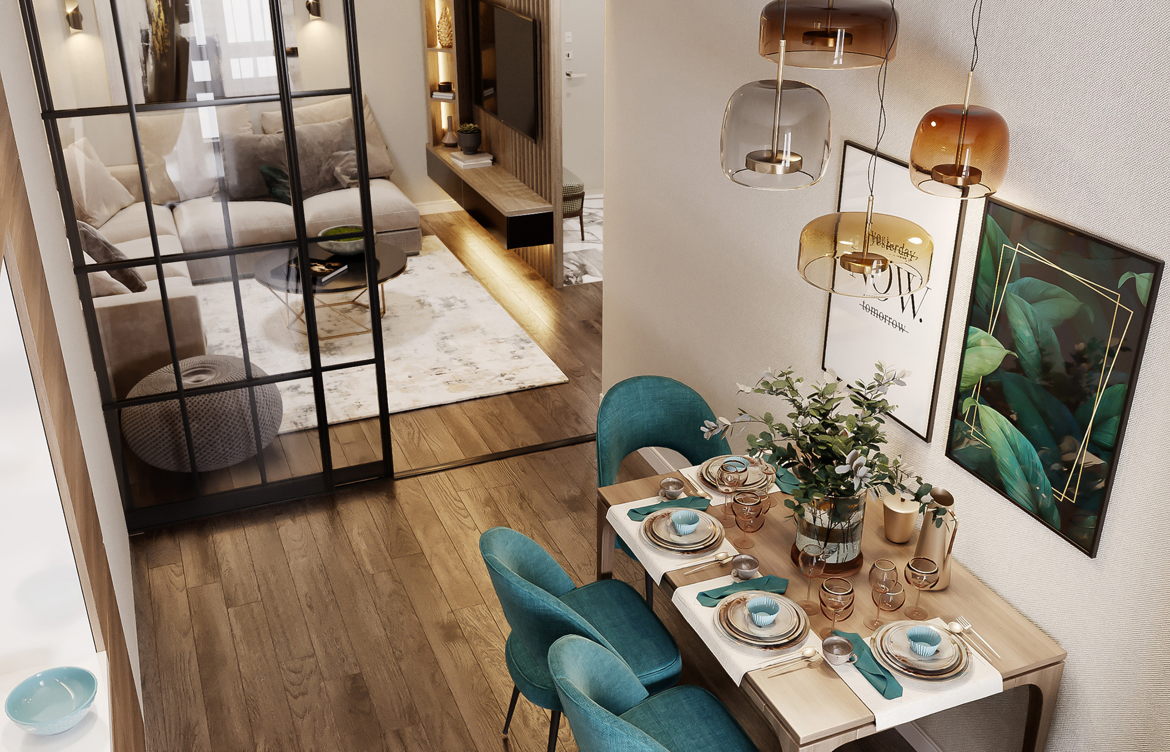 ЖК ДОЛИНА РОЗ 82 м². Студия Интерьерного Дизайна Artis Interiors