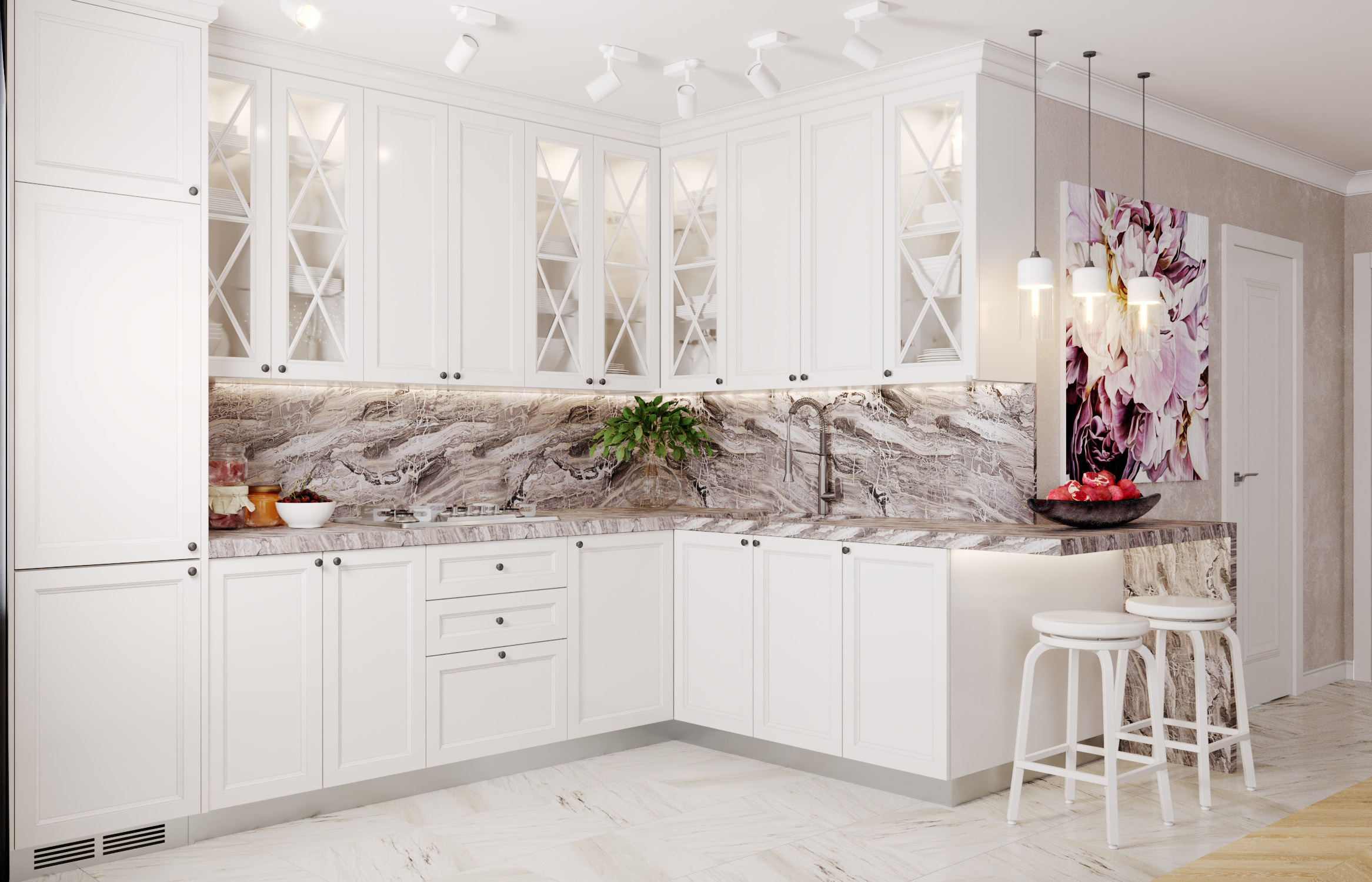 Идеи для кухни с островом. Дизайн интерьера. 