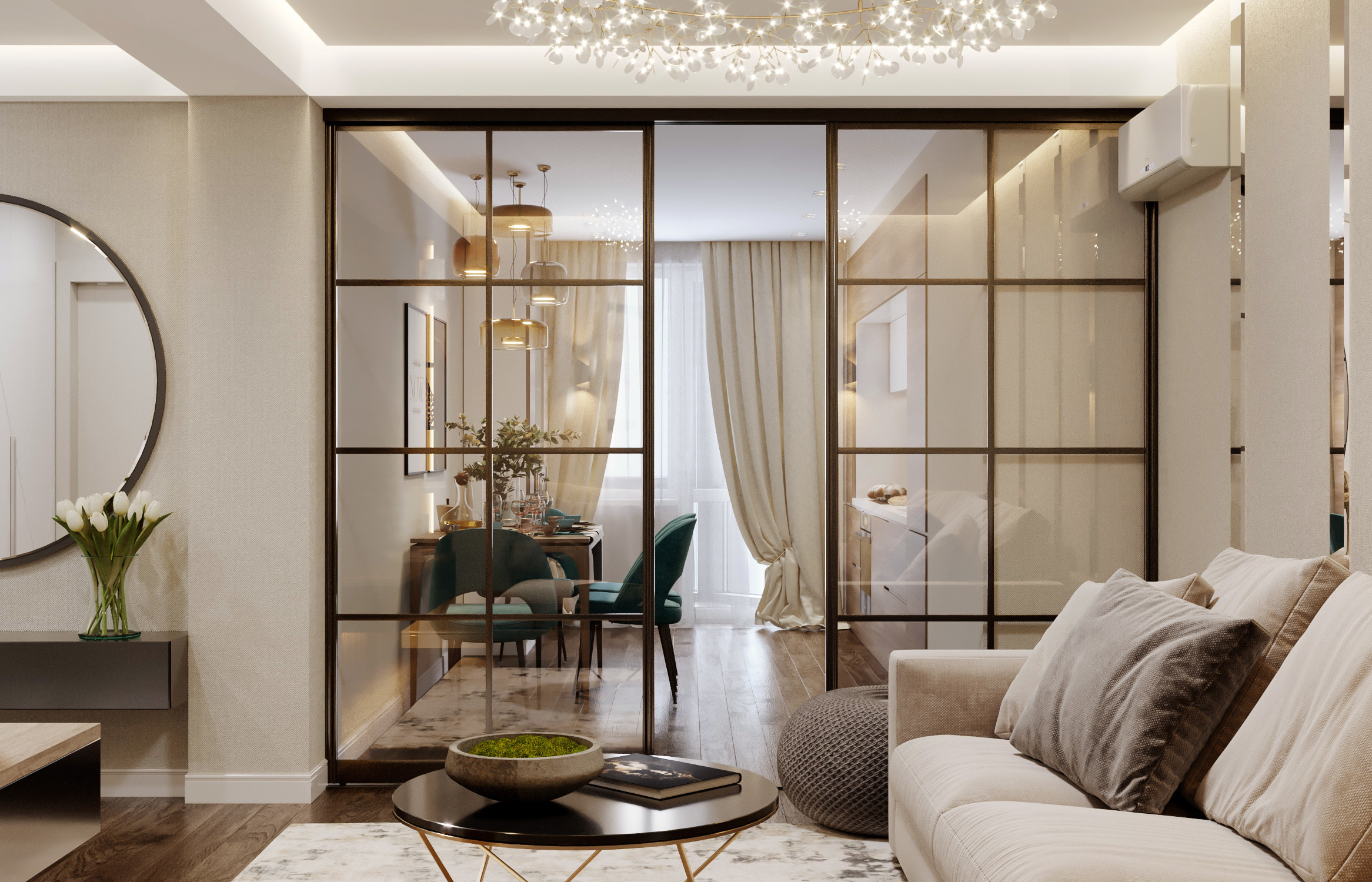 ЖК ДОЛИНА РОЗ 82 м². Студия Интерьерного Дизайна Artis Interiors