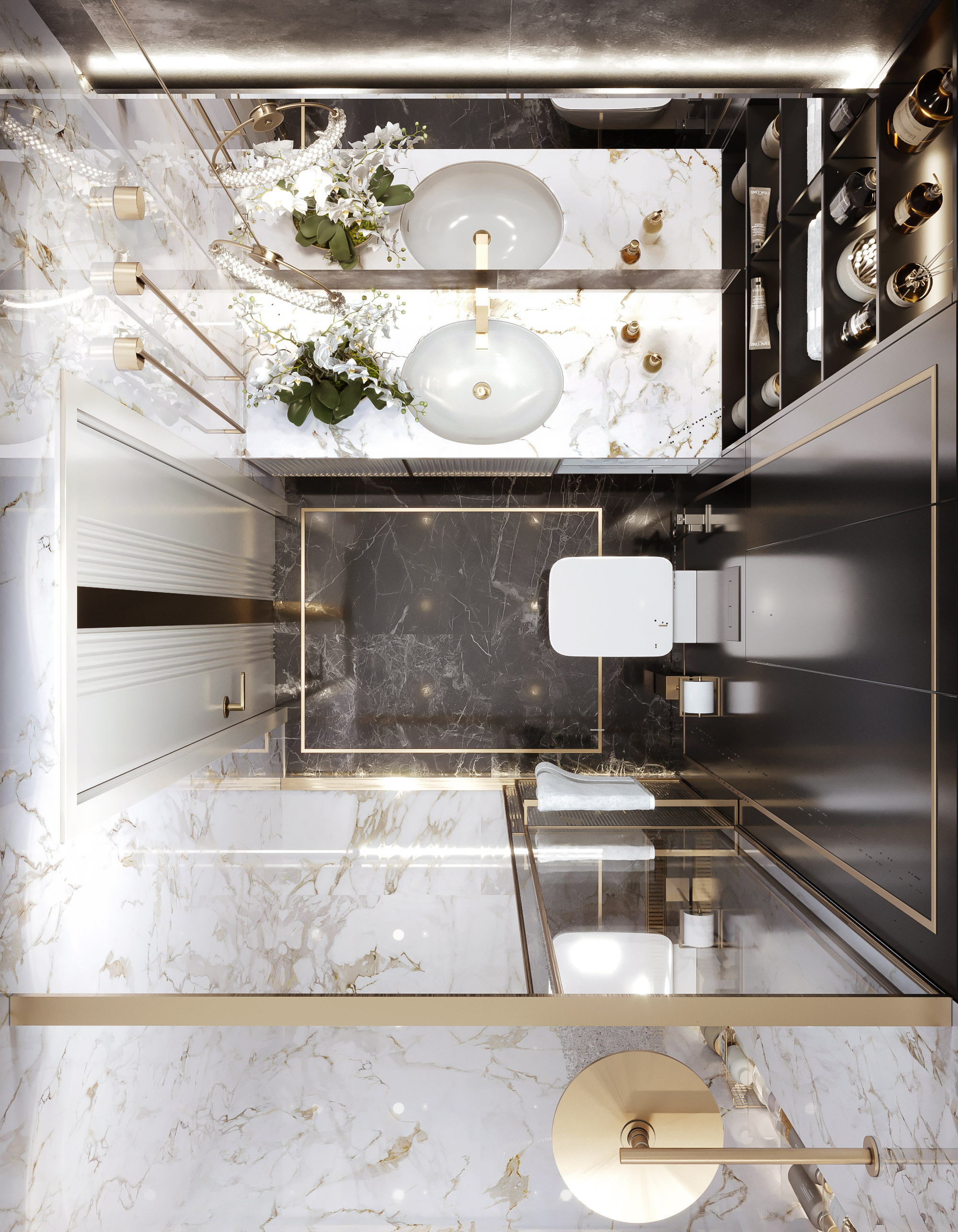 ЖК ЦАРСКАЯ ПЛОЩАДЬ 87 м². Студия Интерьерного Дизайна Artis Interiors