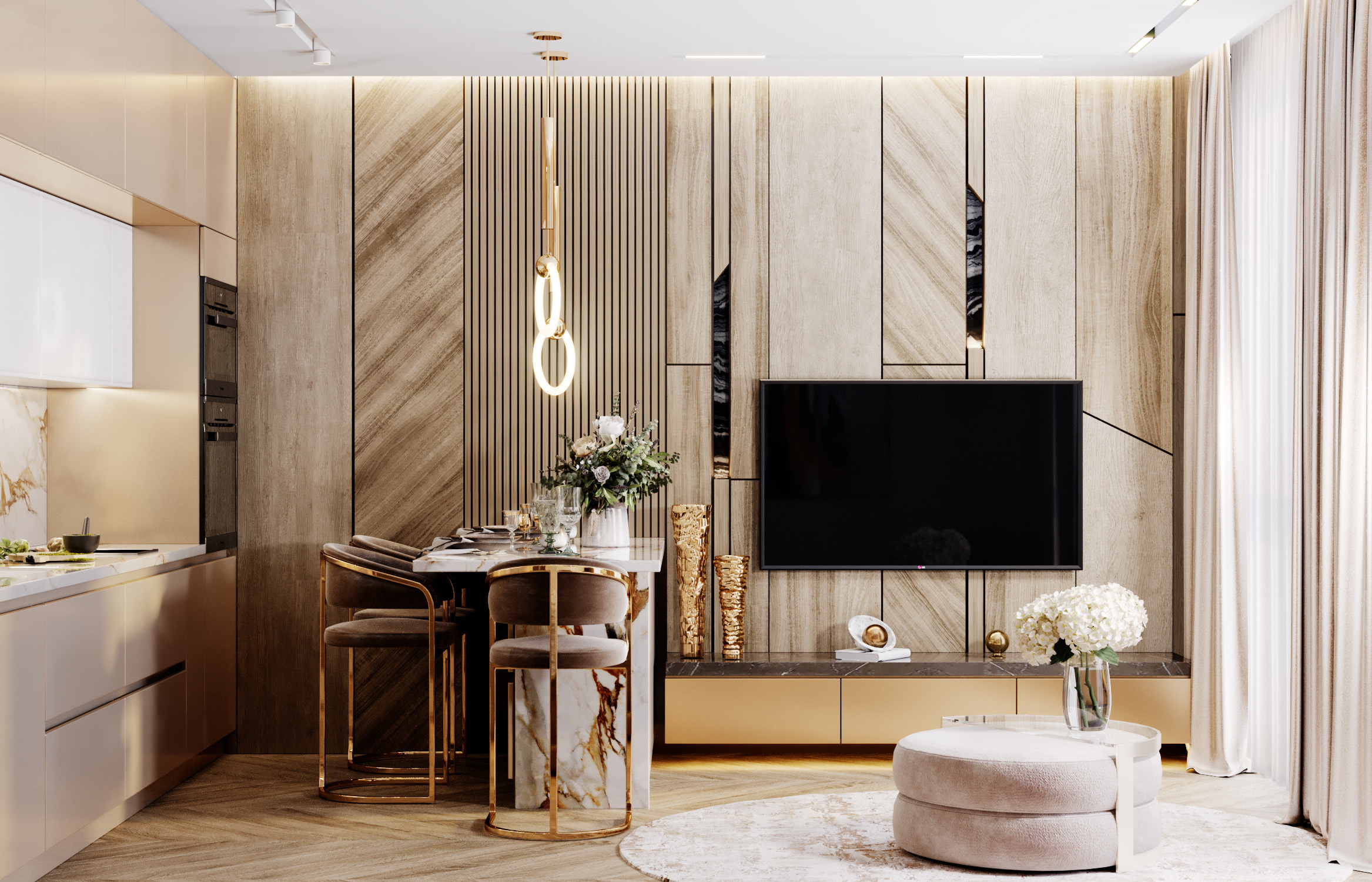 ЖК ХОРОШЕВСКИЙ 47 м². Студия Интерьерного Дизайна Artis Interiors