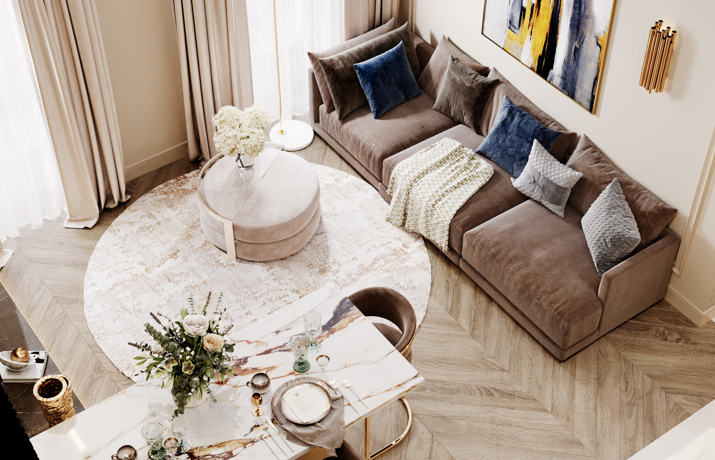 ЖК ХОРОШЕВСКИЙ 47 м². Студия Интерьерного Дизайна Artis Interiors