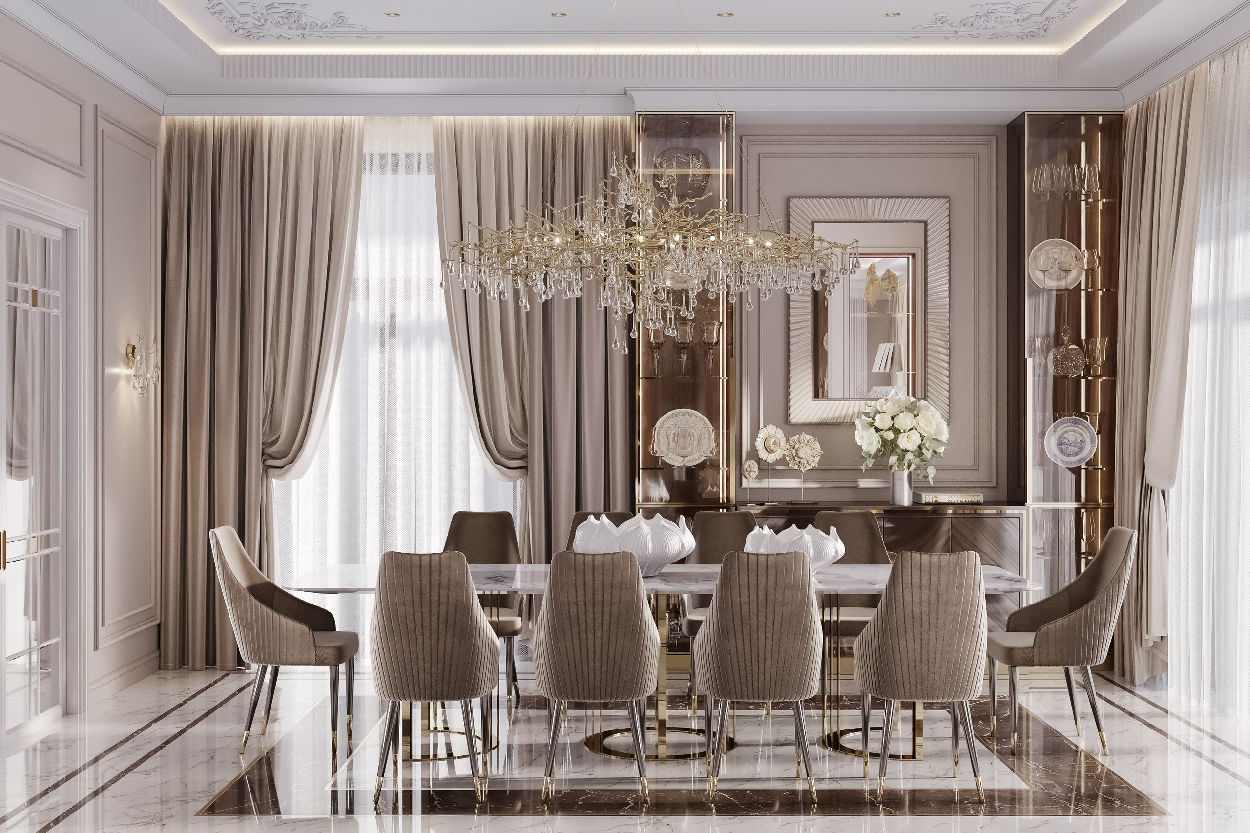 РУБЛЁВКА 500 м². Студия Интерьерного Дизайна Artis Interiors