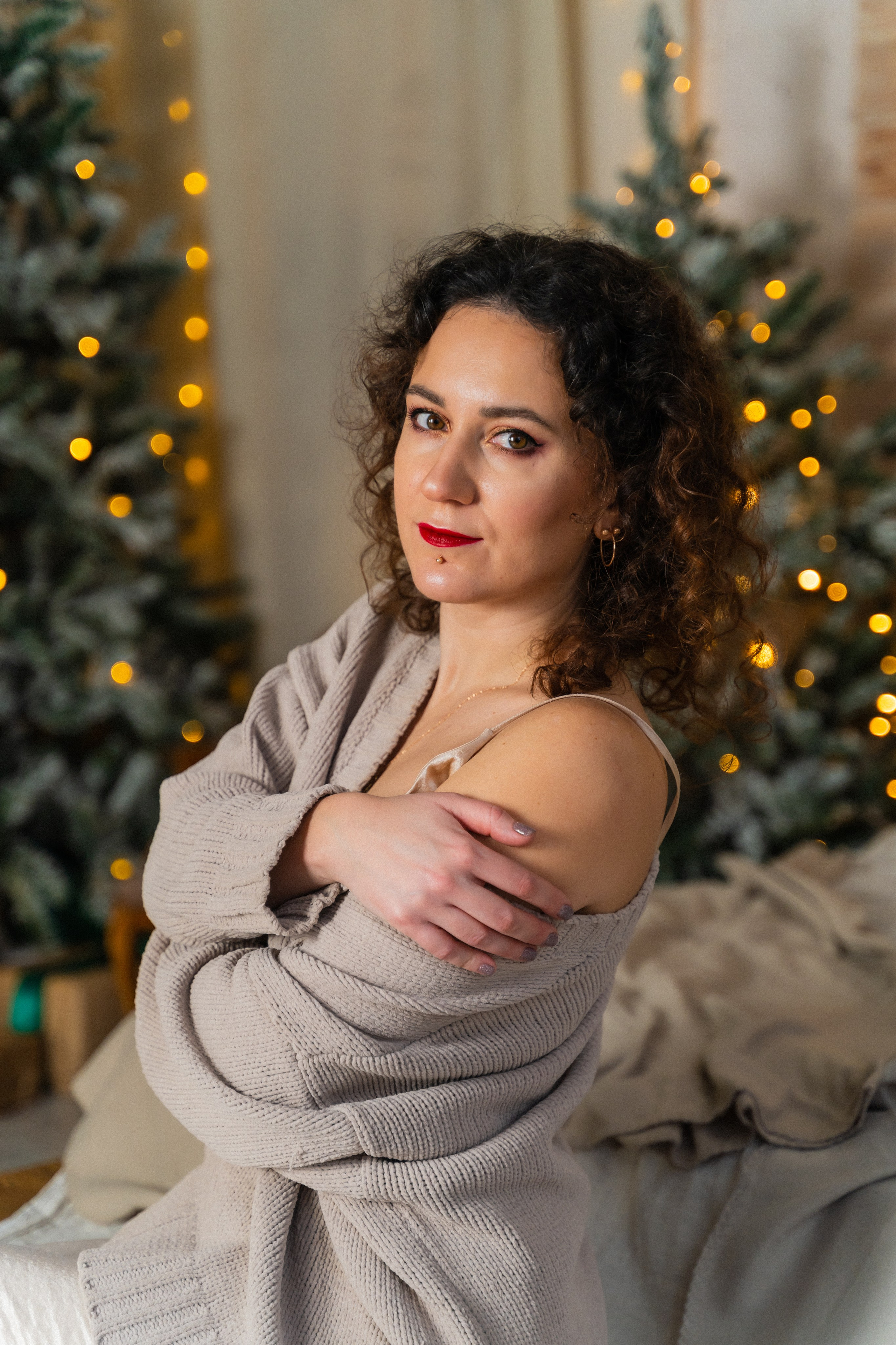 Новорічна фотосесія мама і доня. Сімейний фотограф Київ Наталія Шкаврон