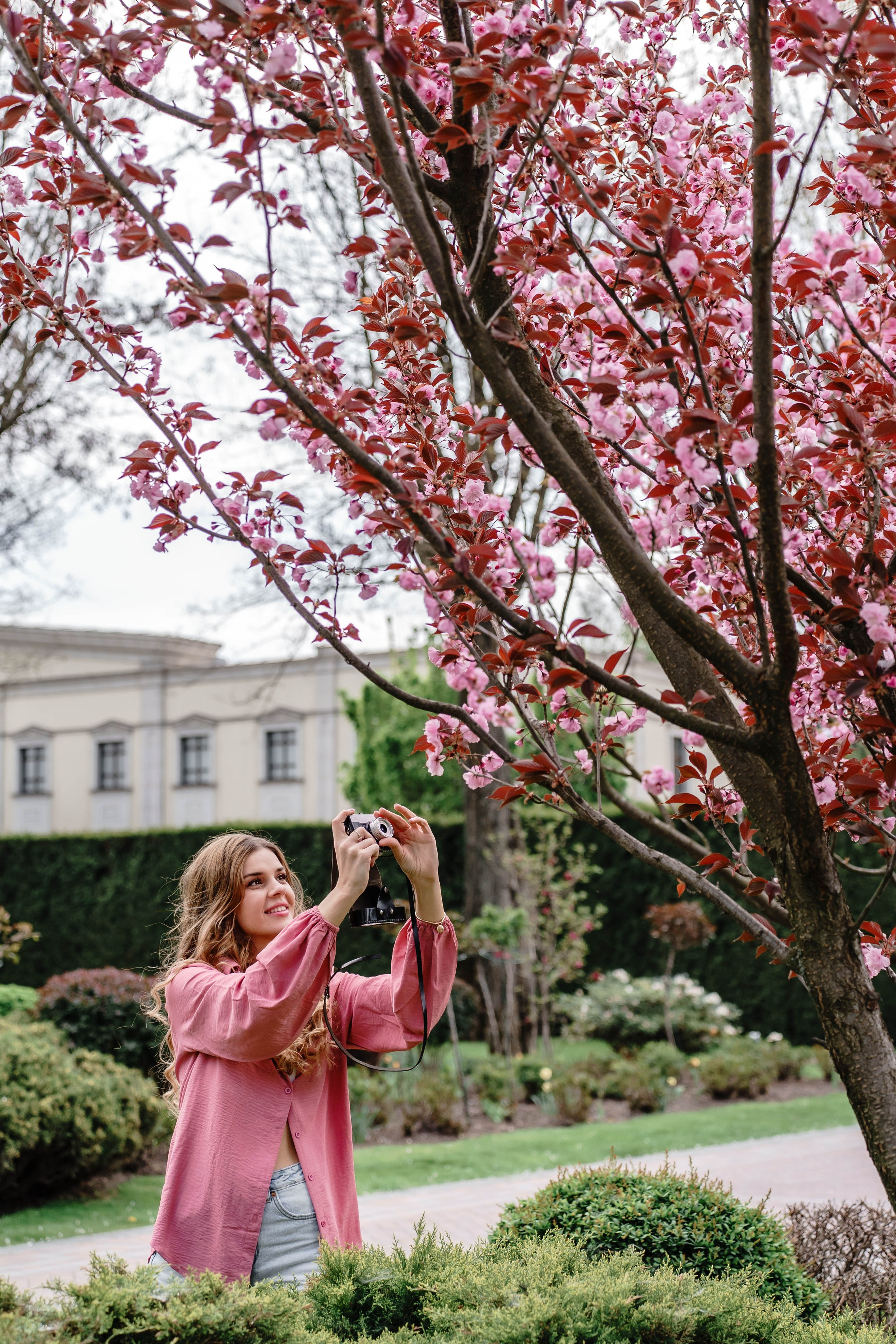 Фотосесія в сакурах. Family photographer in Kiev Natalia Shkavron