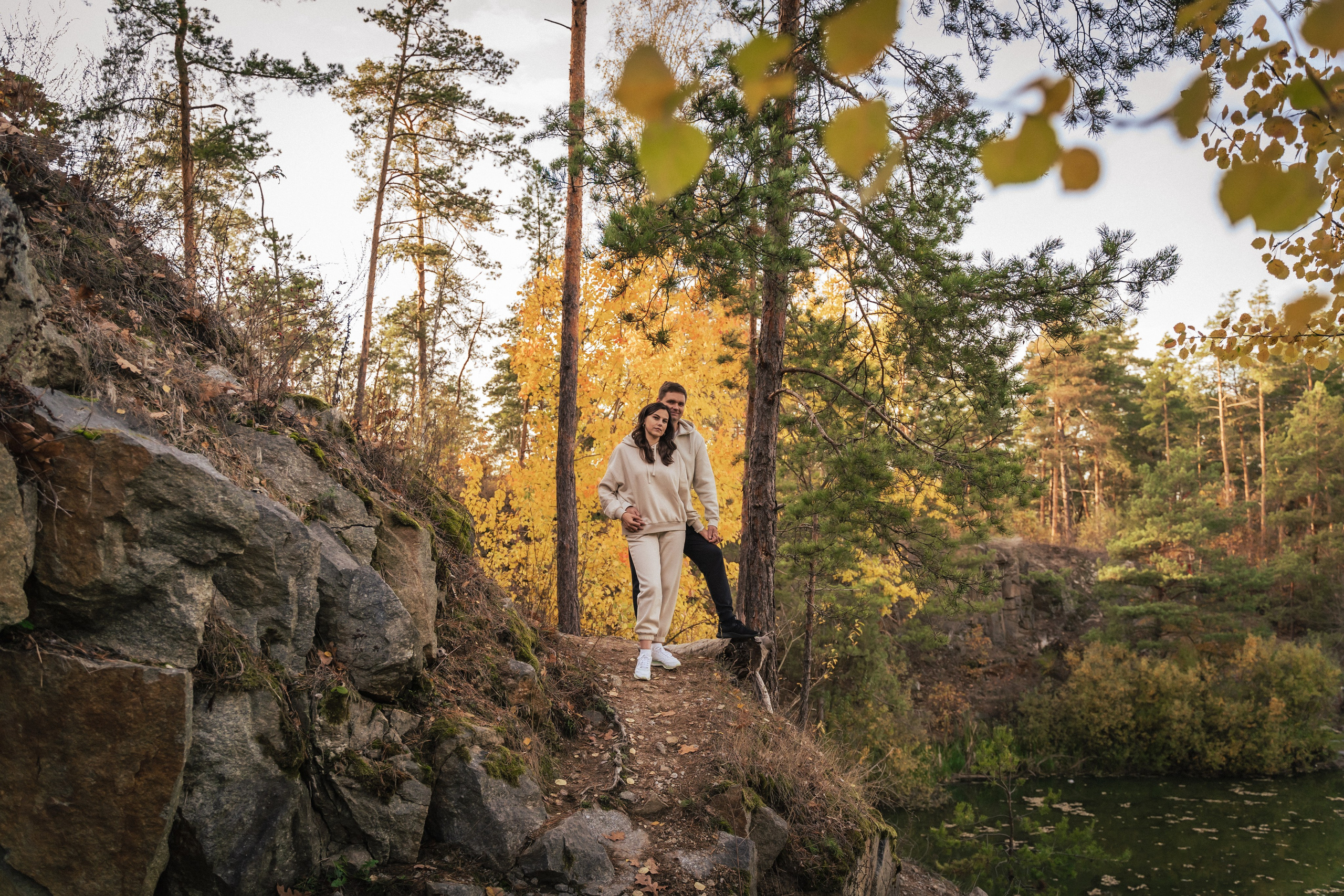 Сімейна фотосесія на природі біля Коростишівського карєру. Сімейний фотограф Київ Наталія Шкаврон