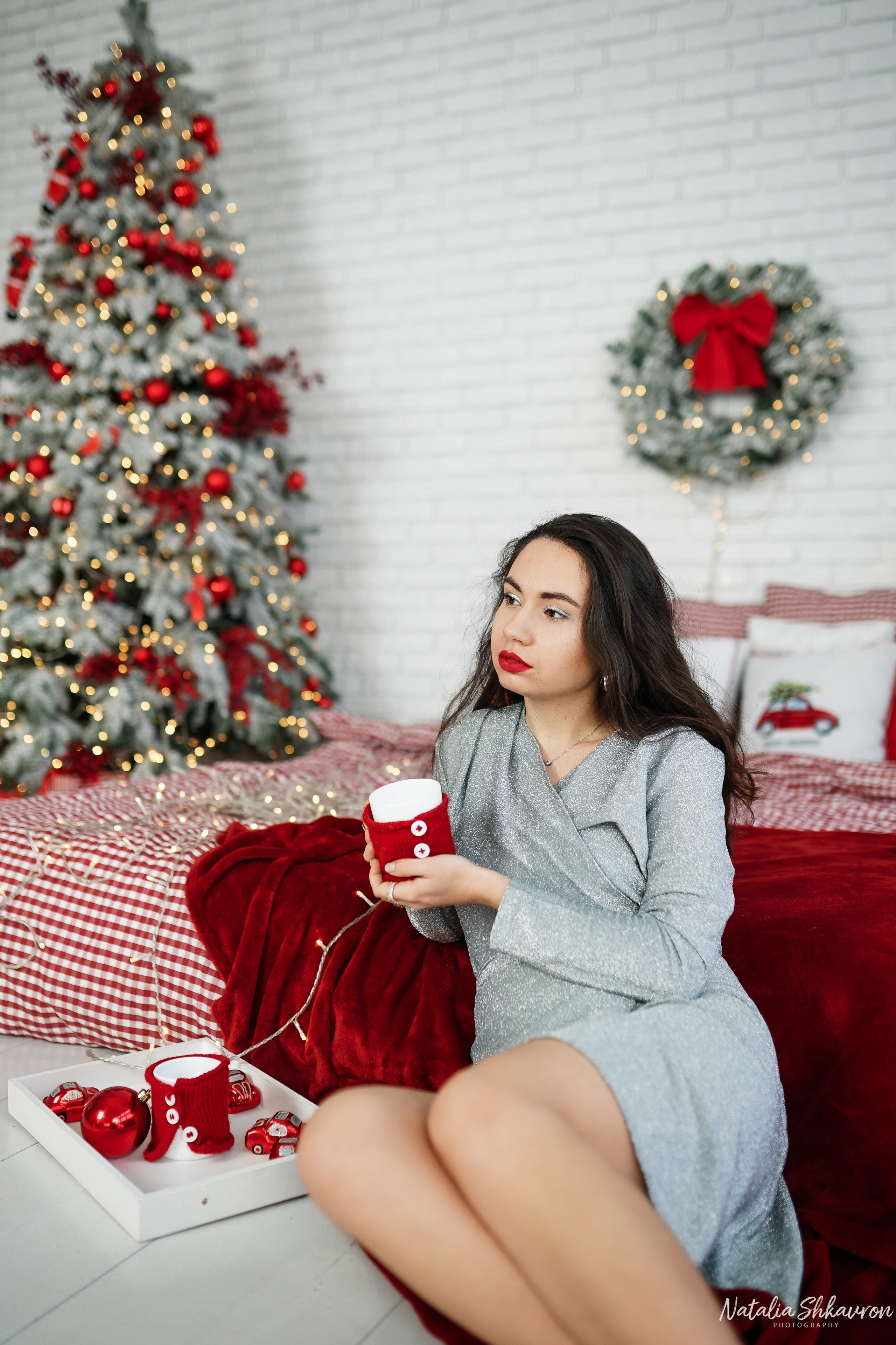 Індивідуальна новорічна фотосесія в студії Київ. Сімейний фотограф Київ Наталія Шкаврон