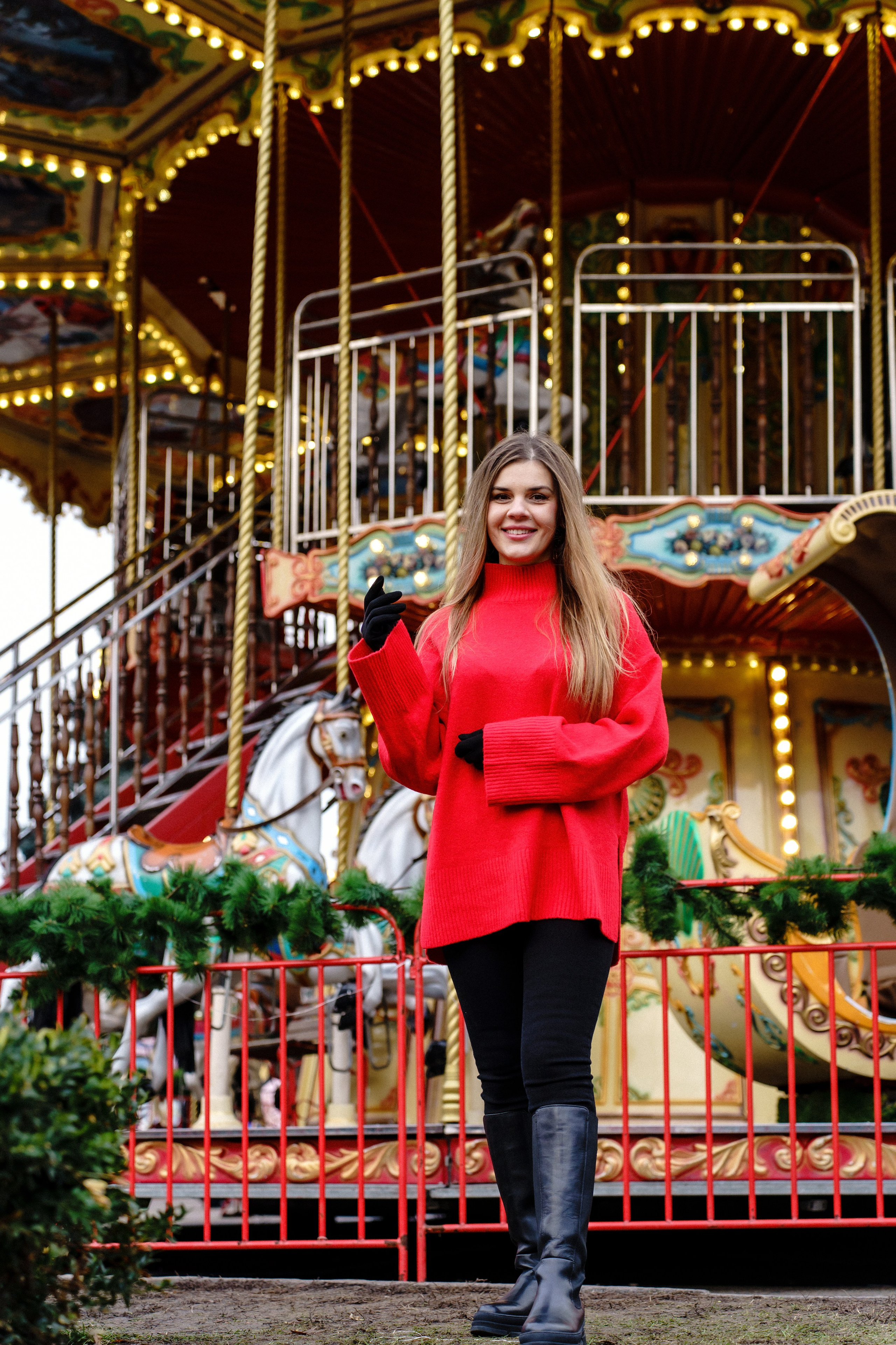 Новорічна індивідуальна фотосесія на ВДНГ. Сімейний фотограф Київ Наталія Шкаврон