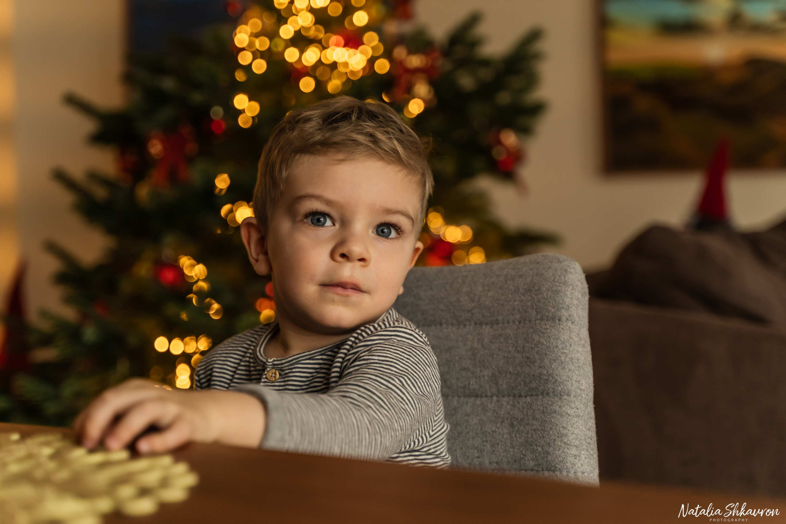 Новорічна фотосесія вдома. Сімейний фотограф Київ Наталія Шкаврон