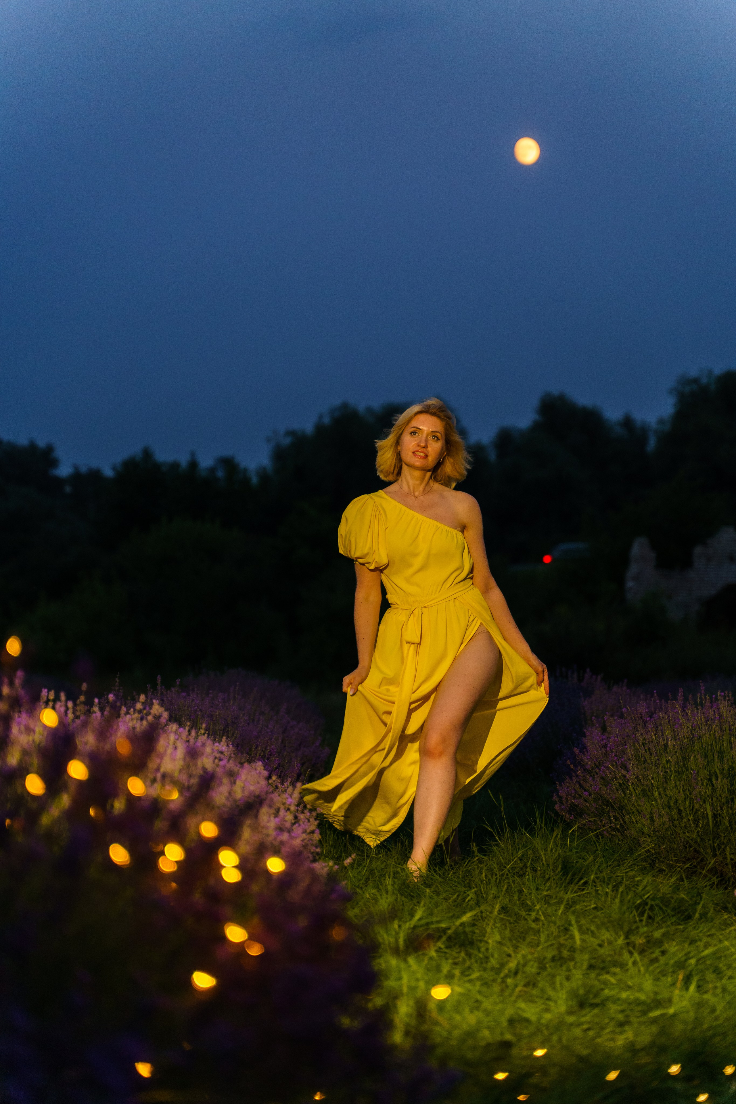 Індивідуальна фотосесія в лаванді в сутінках. Сімейний фотограф Київ Наталія Шкаврон