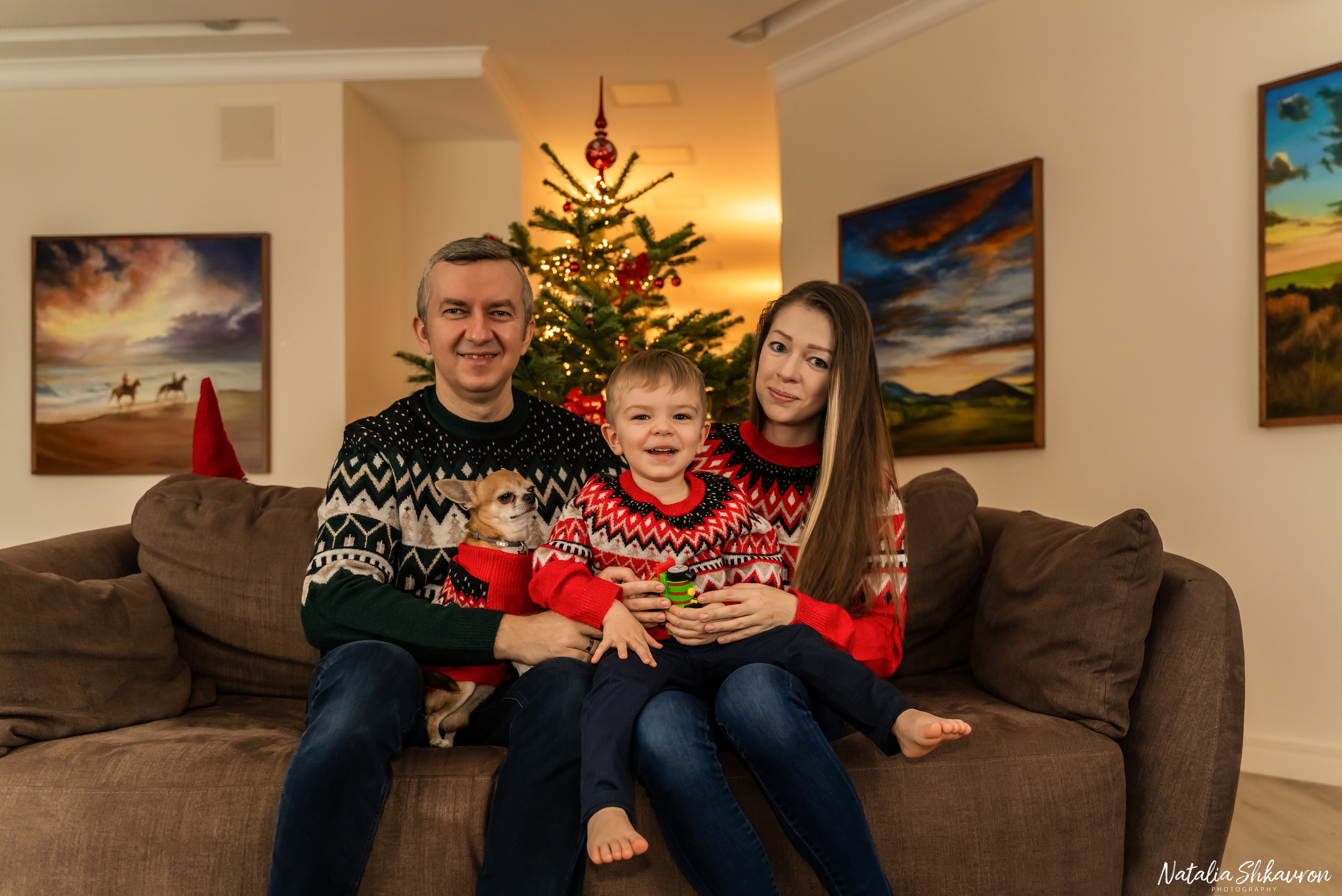Новорічна фотосесія вдома. Сімейний фотограф Київ Наталія Шкаврон