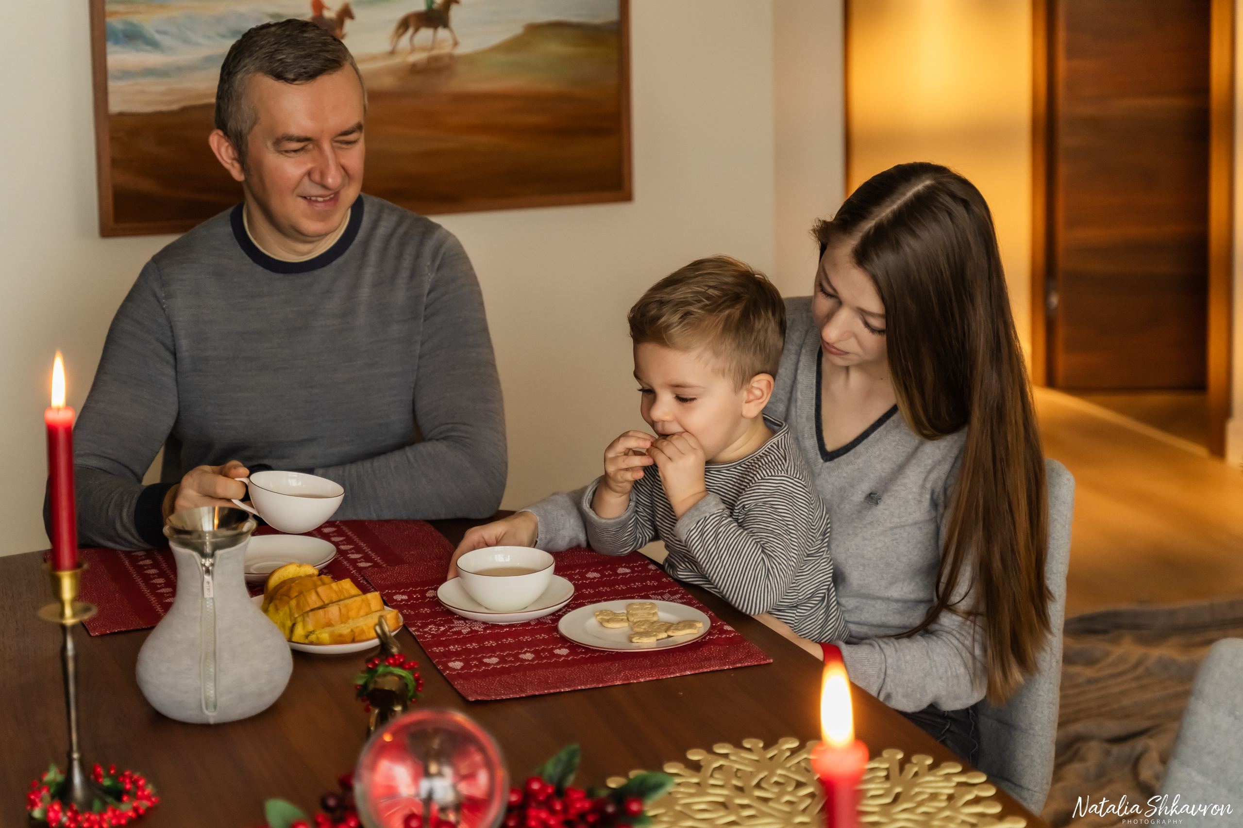 Новорічна фотосесія вдома. Сімейний фотограф Київ Наталія Шкаврон