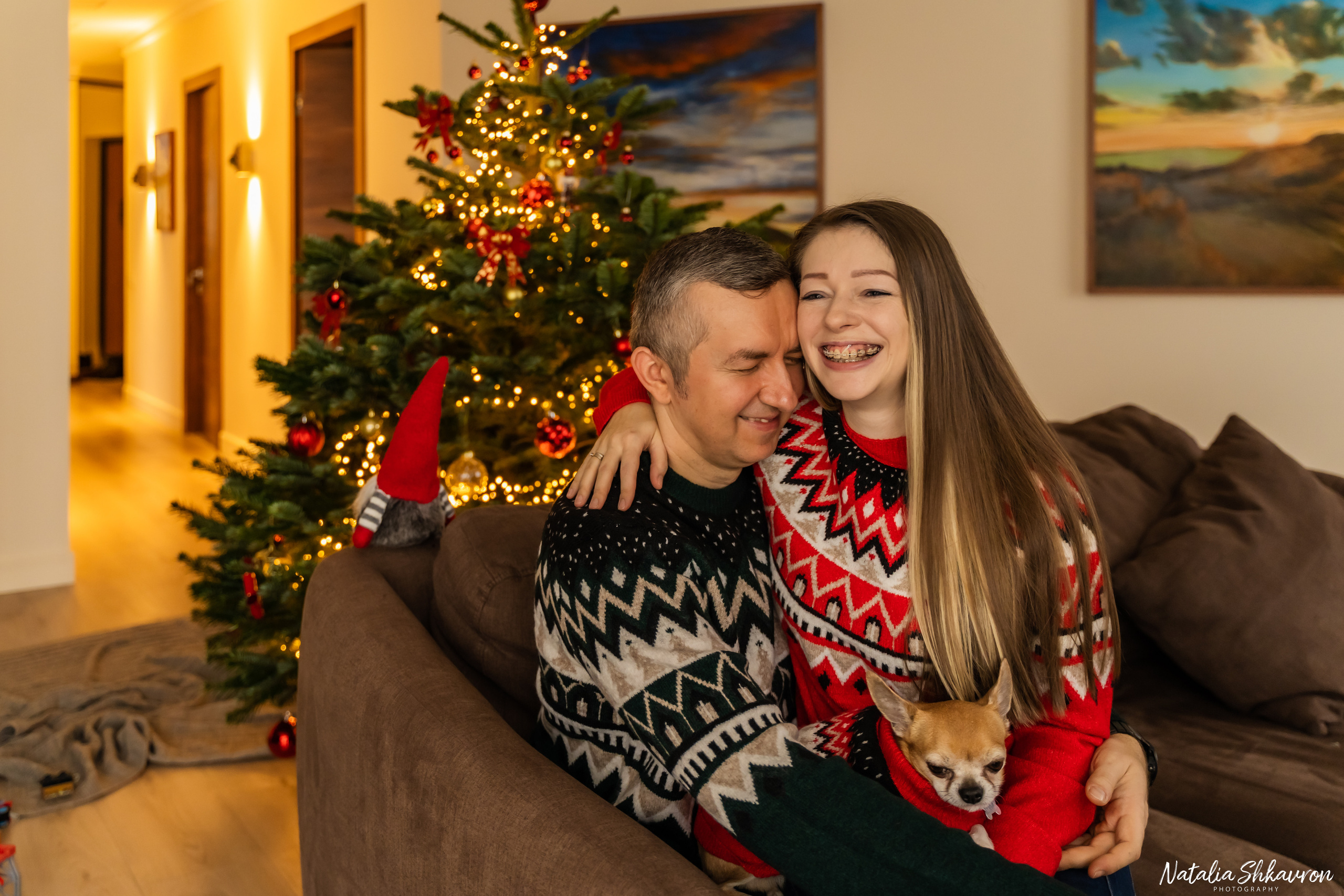 Новорічна фотосесія вдома. Сімейний фотограф Київ Наталія Шкаврон