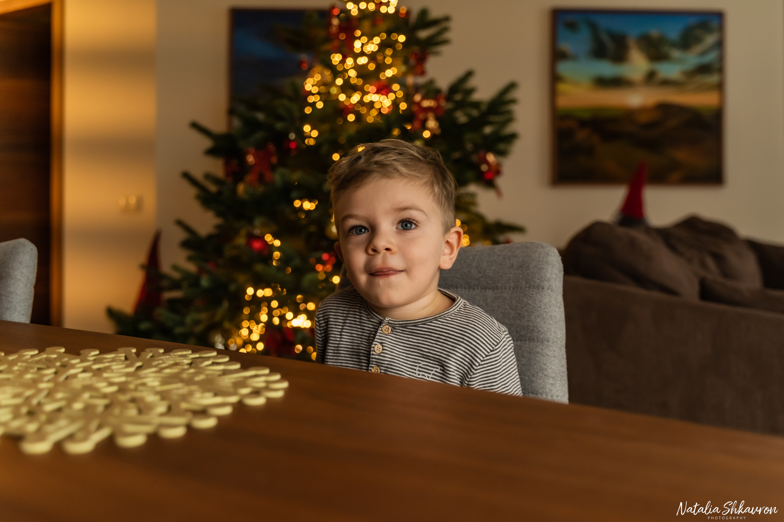 Новорічна фотосесія вдома. Сімейний фотограф Київ Наталія Шкаврон