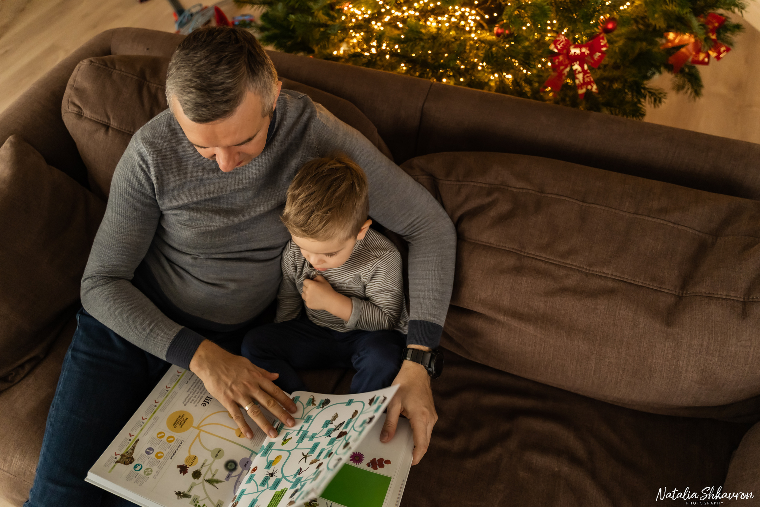 Новорічна фотосесія вдома. Сімейний фотограф Київ Наталія Шкаврон