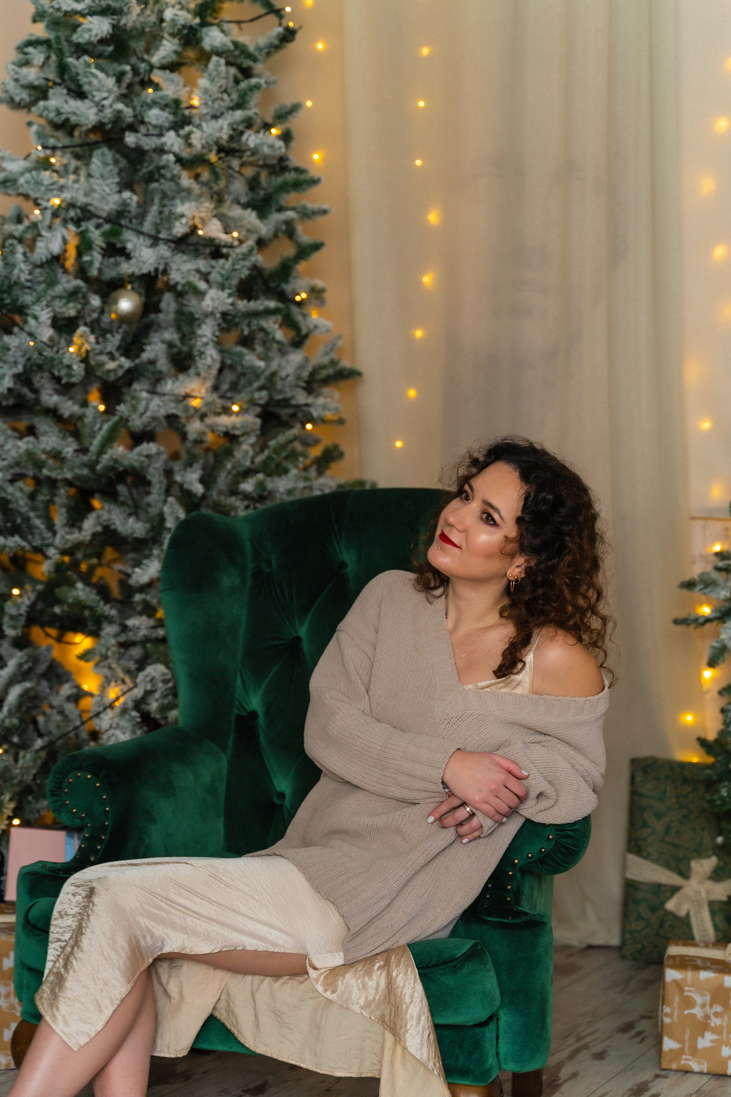 Новорічна фотосесія мама і доня. Сімейний фотограф Київ Наталія Шкаврон