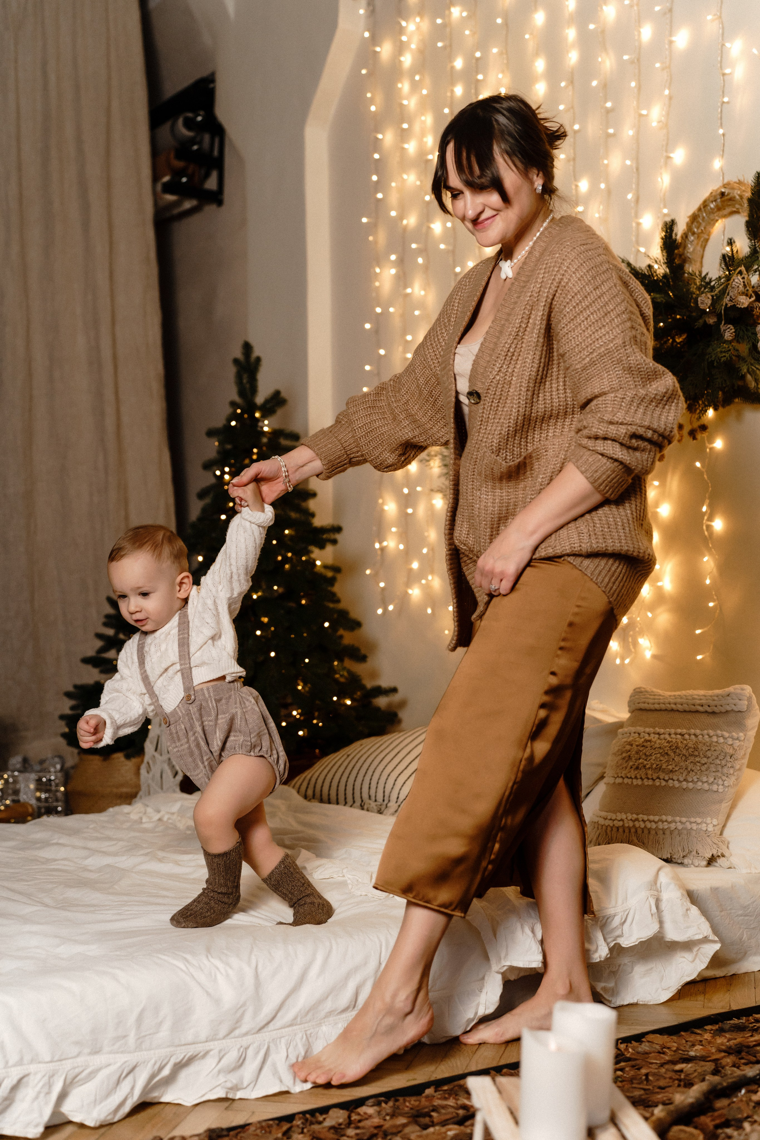 Новорічна фотосесія мами та сина. Family photographer in Kiev Natalia Shkavron