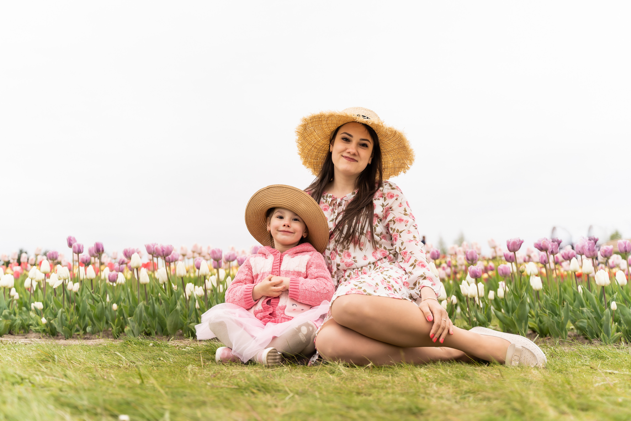 сімейна фотосесія в добропарку, Фотосесія в тюльпанах