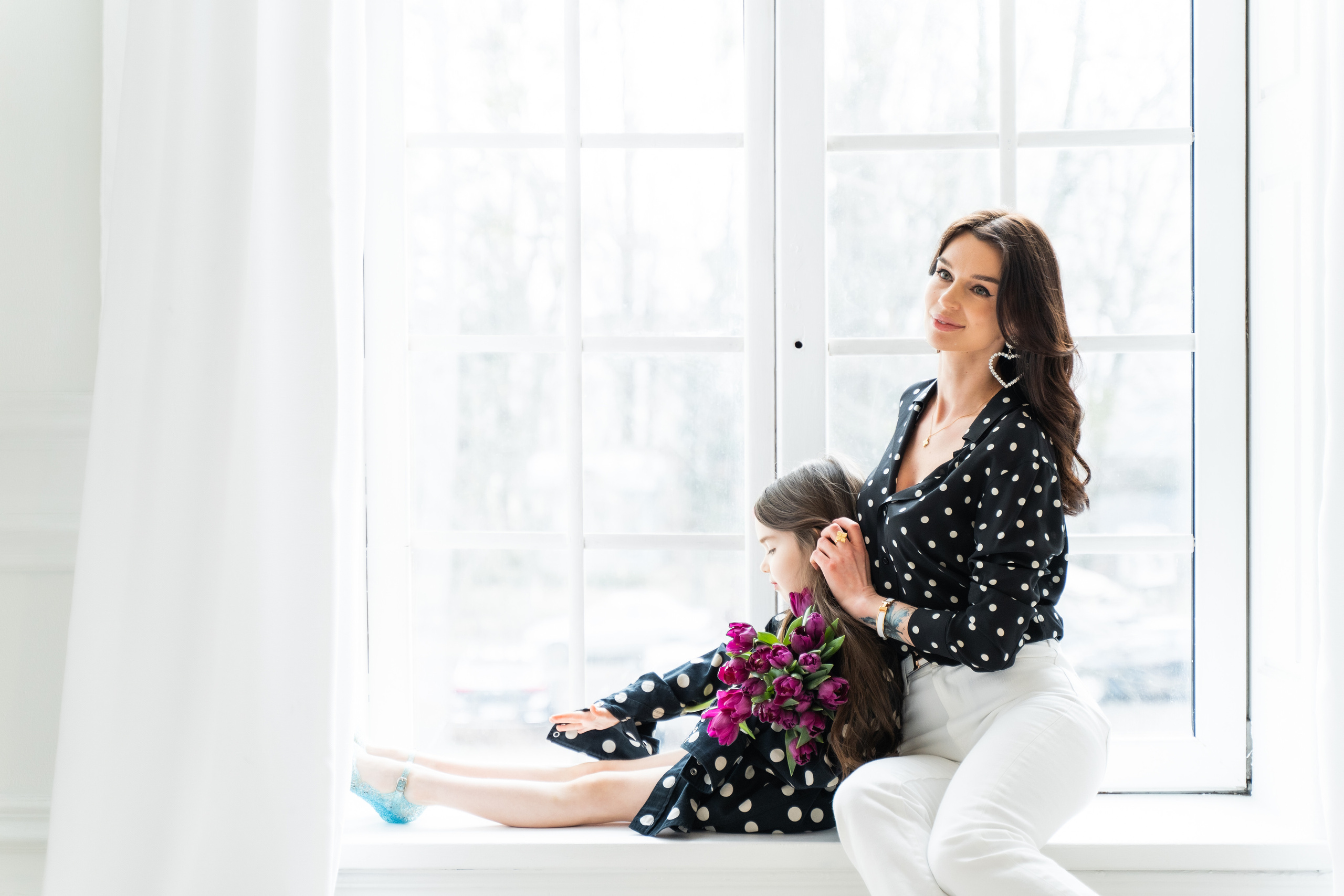 Фотосесія мама та доня до дня 8 березня. Family photographer in Kiev Natalia Shkavron