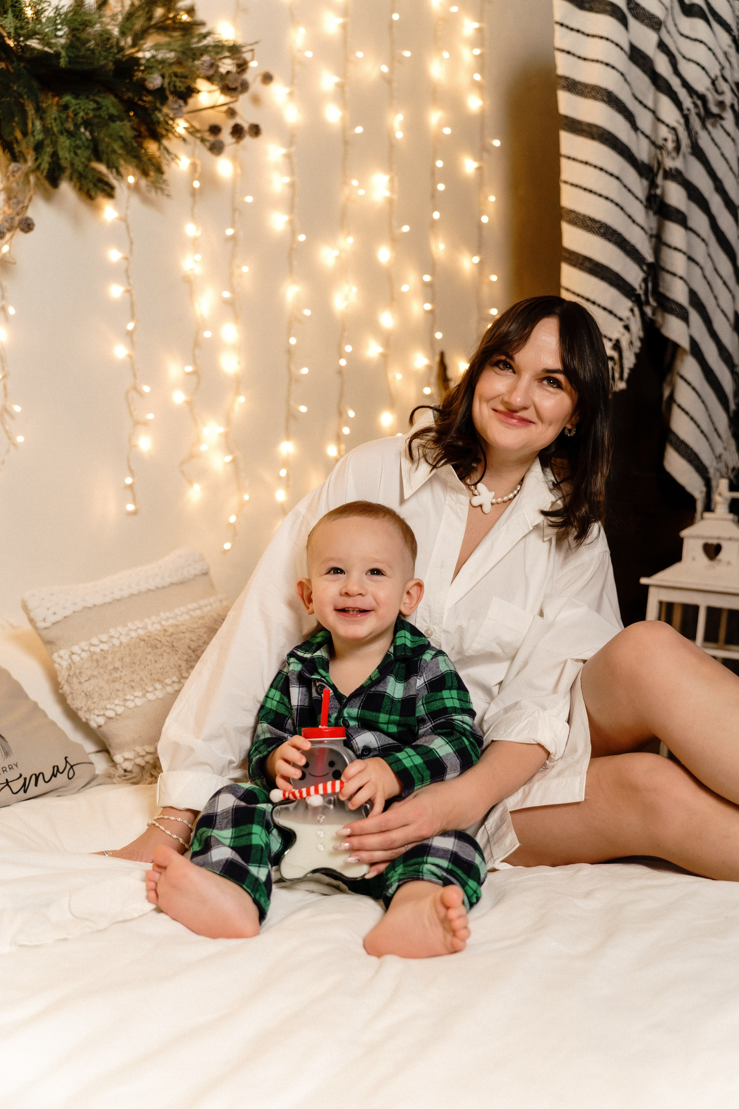 Новорічна фотосесія мами та сина. Family photographer in Kiev Natalia Shkavron