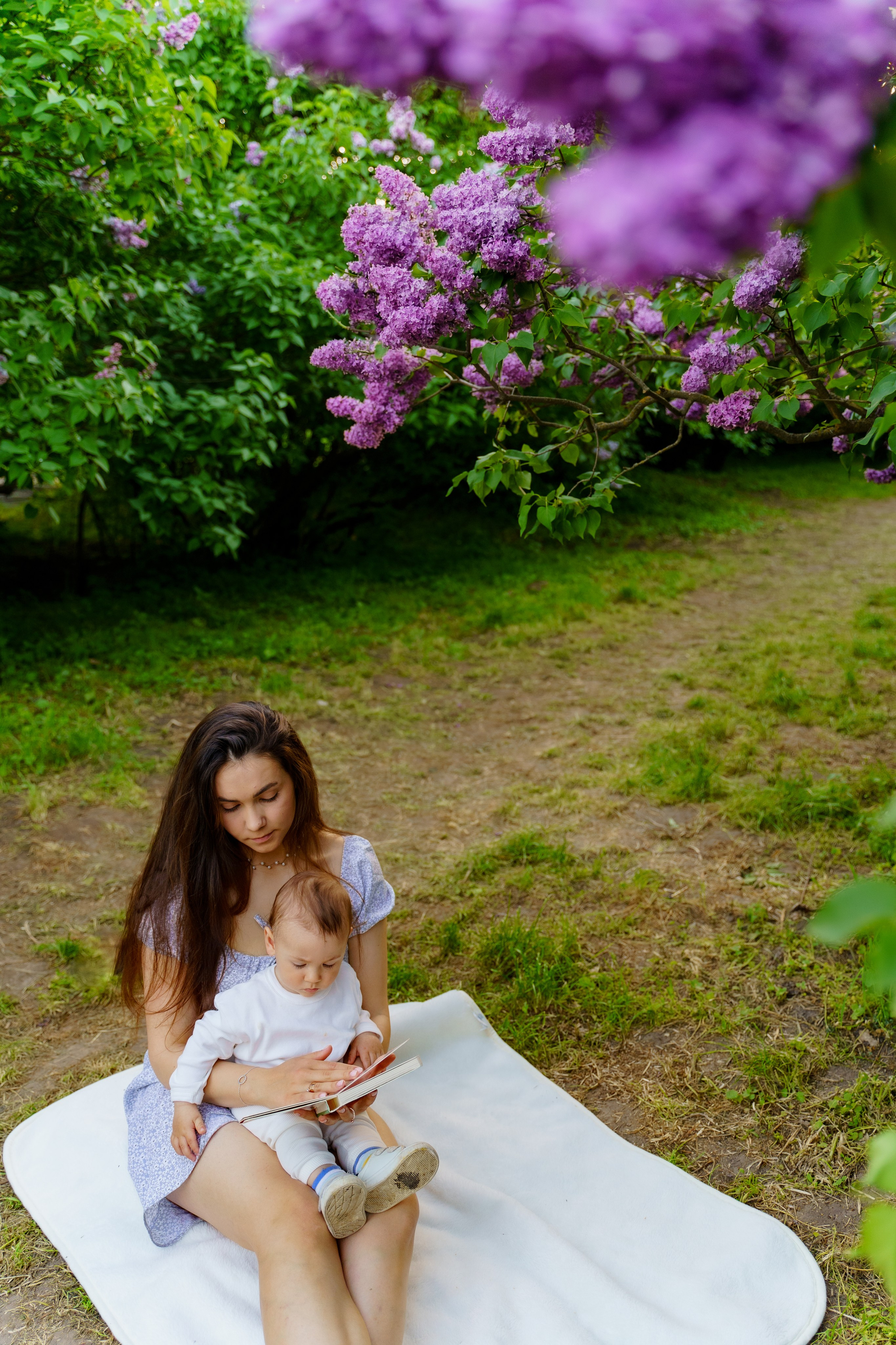 Сімейна фотосесія в бузку Київ. Сімейний фотограф Київ Наталія Шкаврон