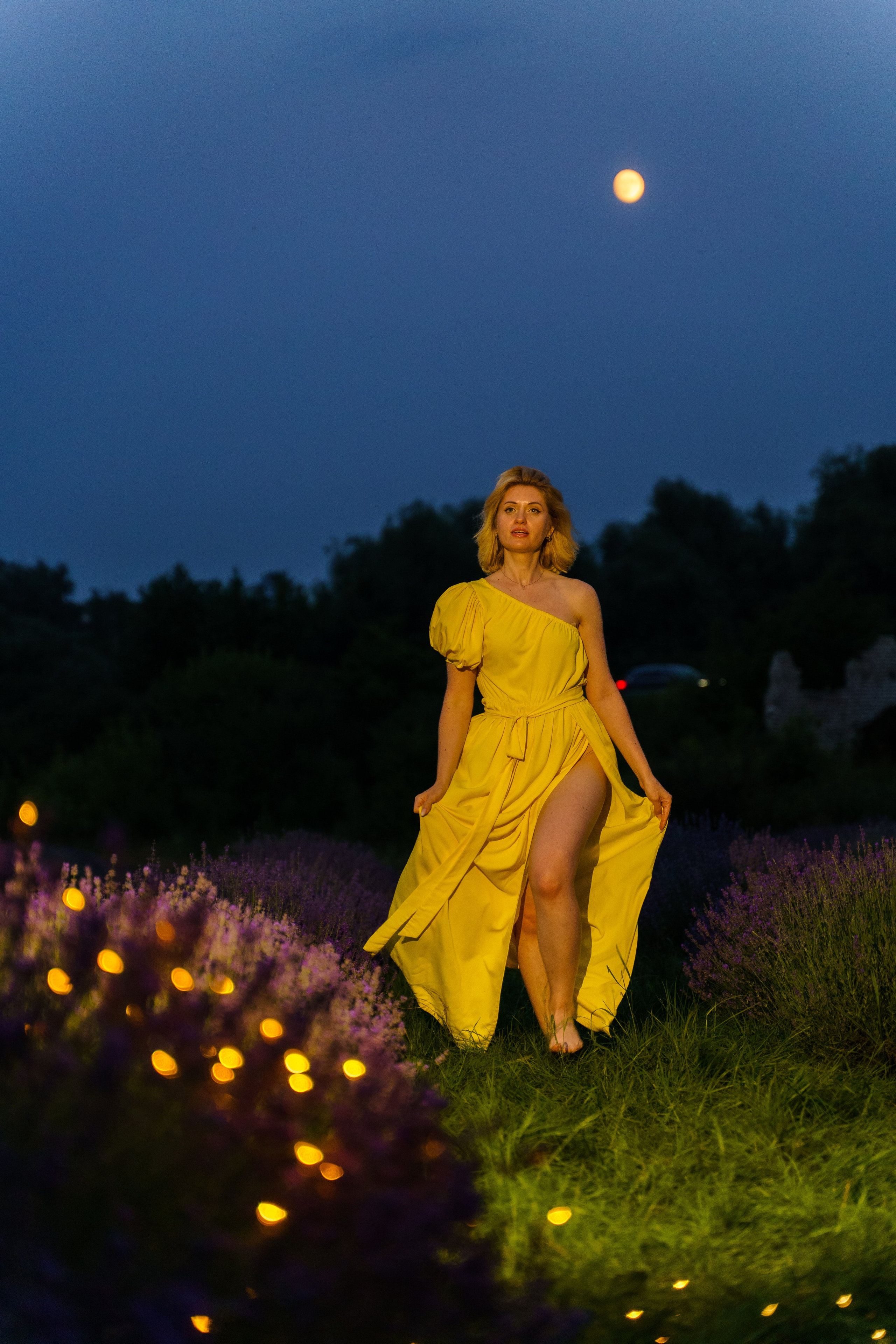 Індивідуальна фотосесія в лаванді в сутінках. Сімейний фотограф Київ Наталія Шкаврон