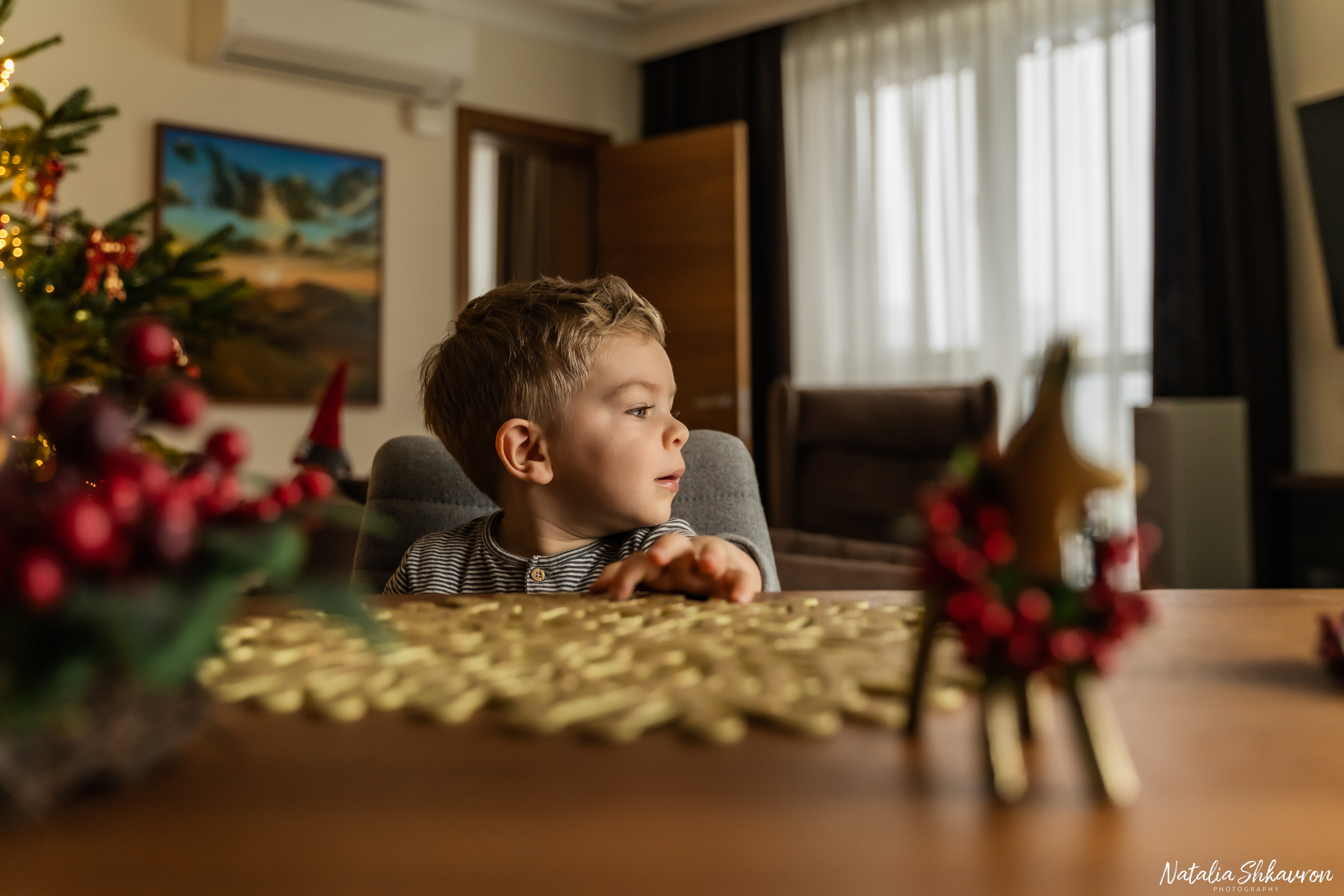 Новорічна фотосесія вдома. Сімейний фотограф Київ Наталія Шкаврон