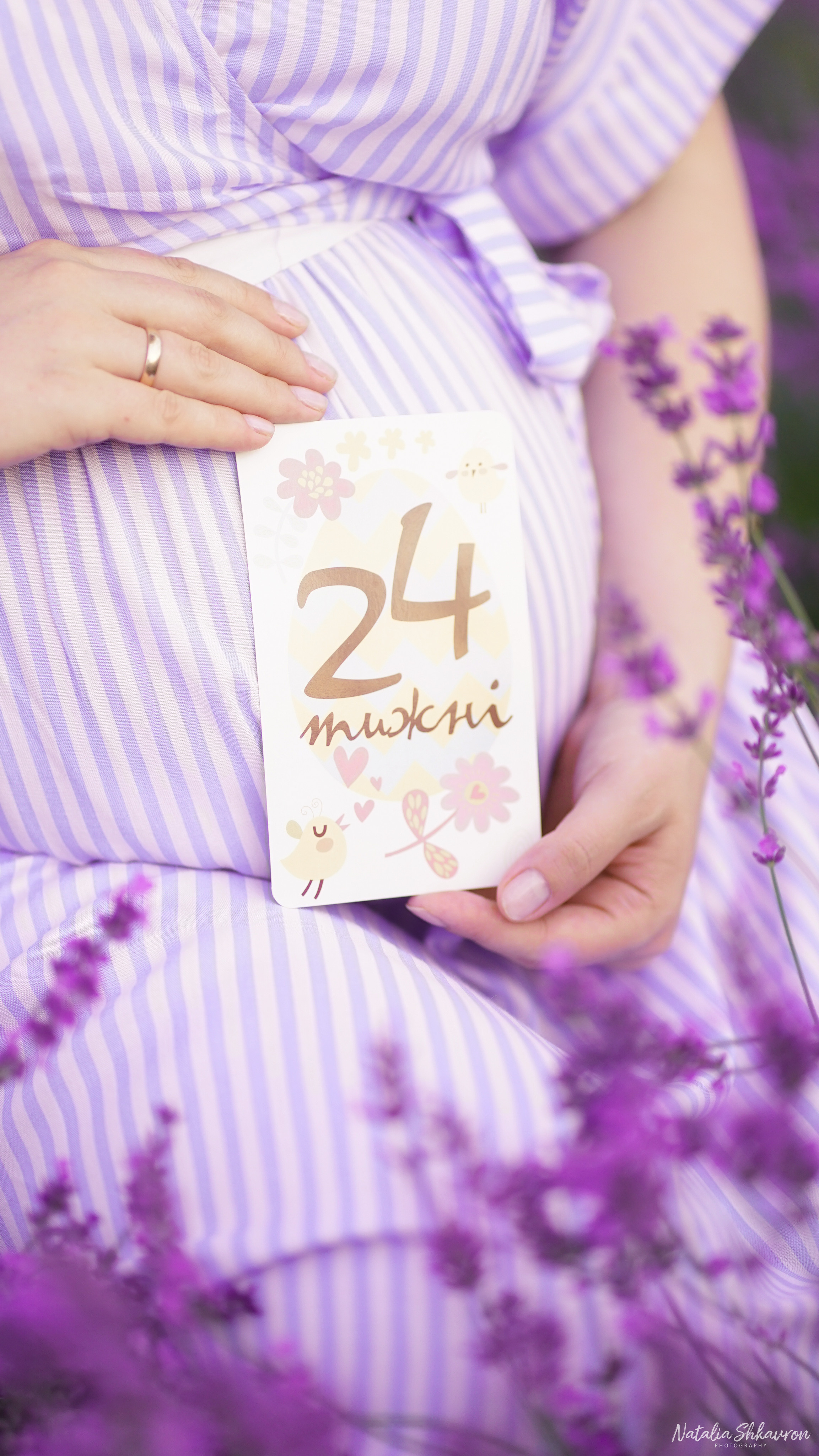 Фотосесія вагітності в лаванді. Сімейний фотограф Київ Наталія Шкаврон