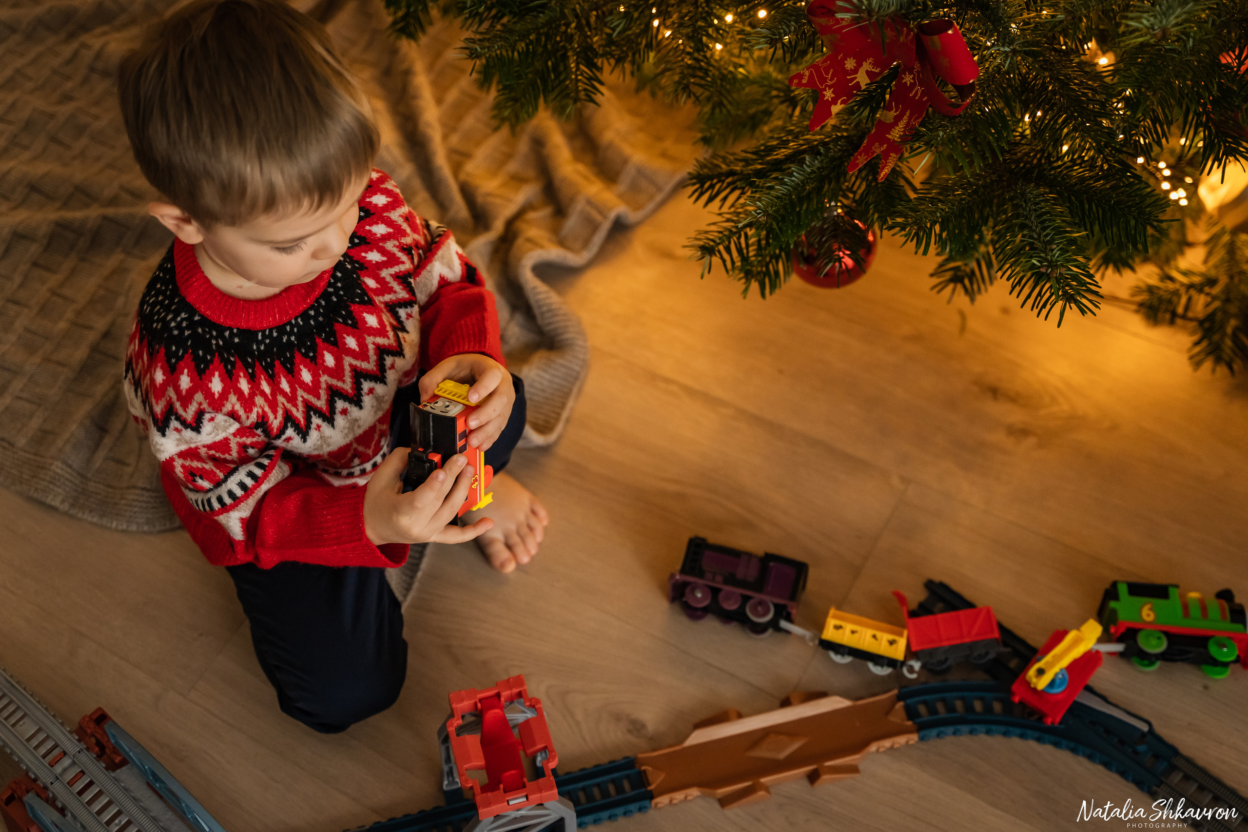 Новорічна фотосесія вдома. Сімейний фотограф Київ Наталія Шкаврон