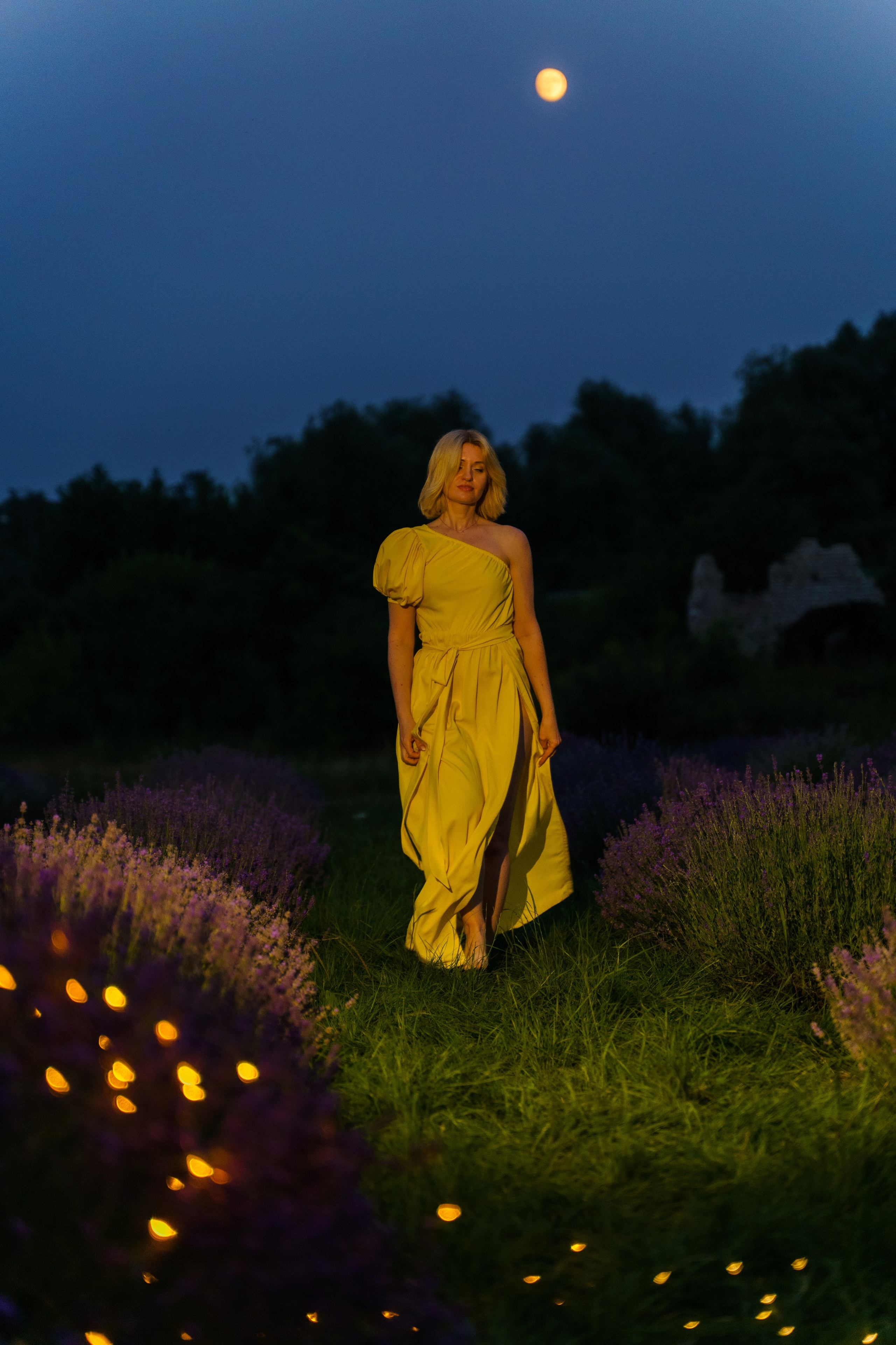 лаванда, фотосесія, київ ,фотограф Городок, фотосесія в жовтій сукні в лаванді