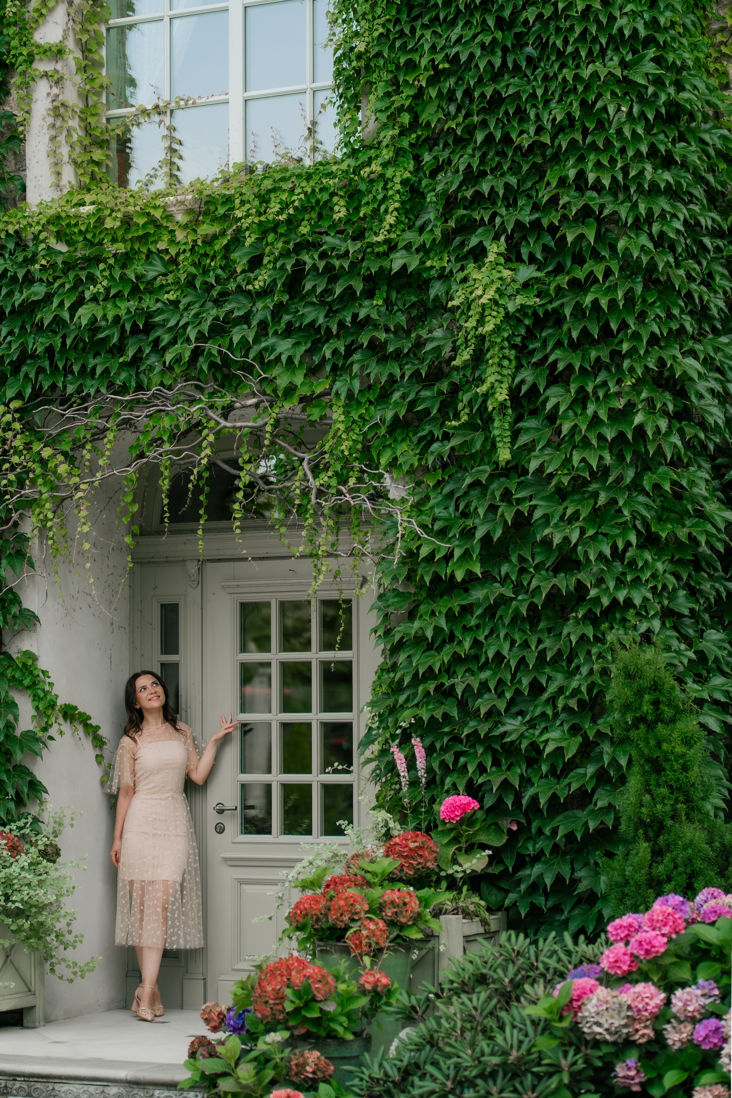 Фотосеся індивідуальна в гортензіях. Сімейний фотограф Київ Наталія Шкаврон