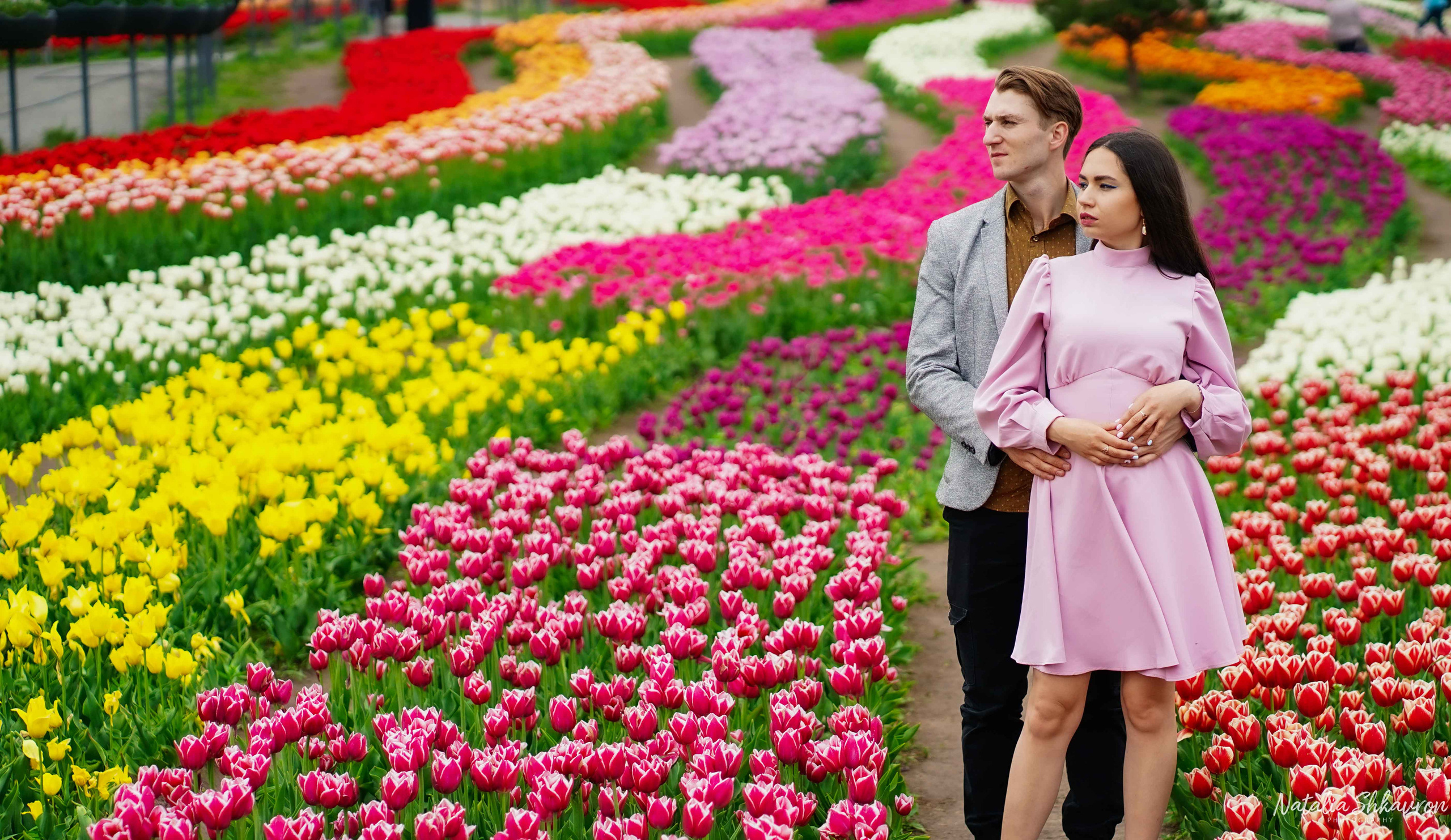 фотосесія в добропарку, фотосесія в тюльпанах, лав стори, фотограф київ, фотограф добропарк, 