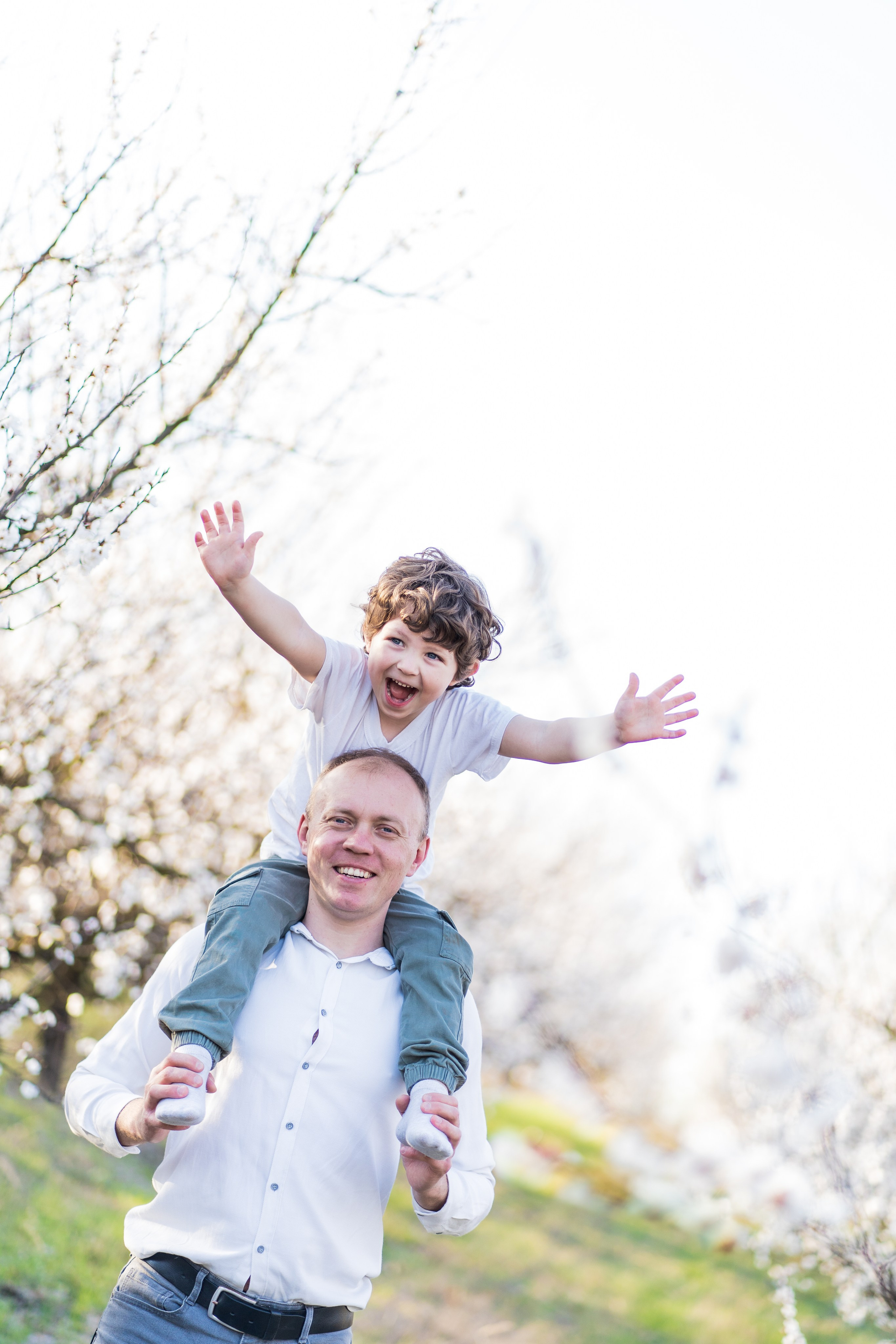 Сімейна фотосесія в абрикосовому саду, фотограф київ, локація абрикосовий сад