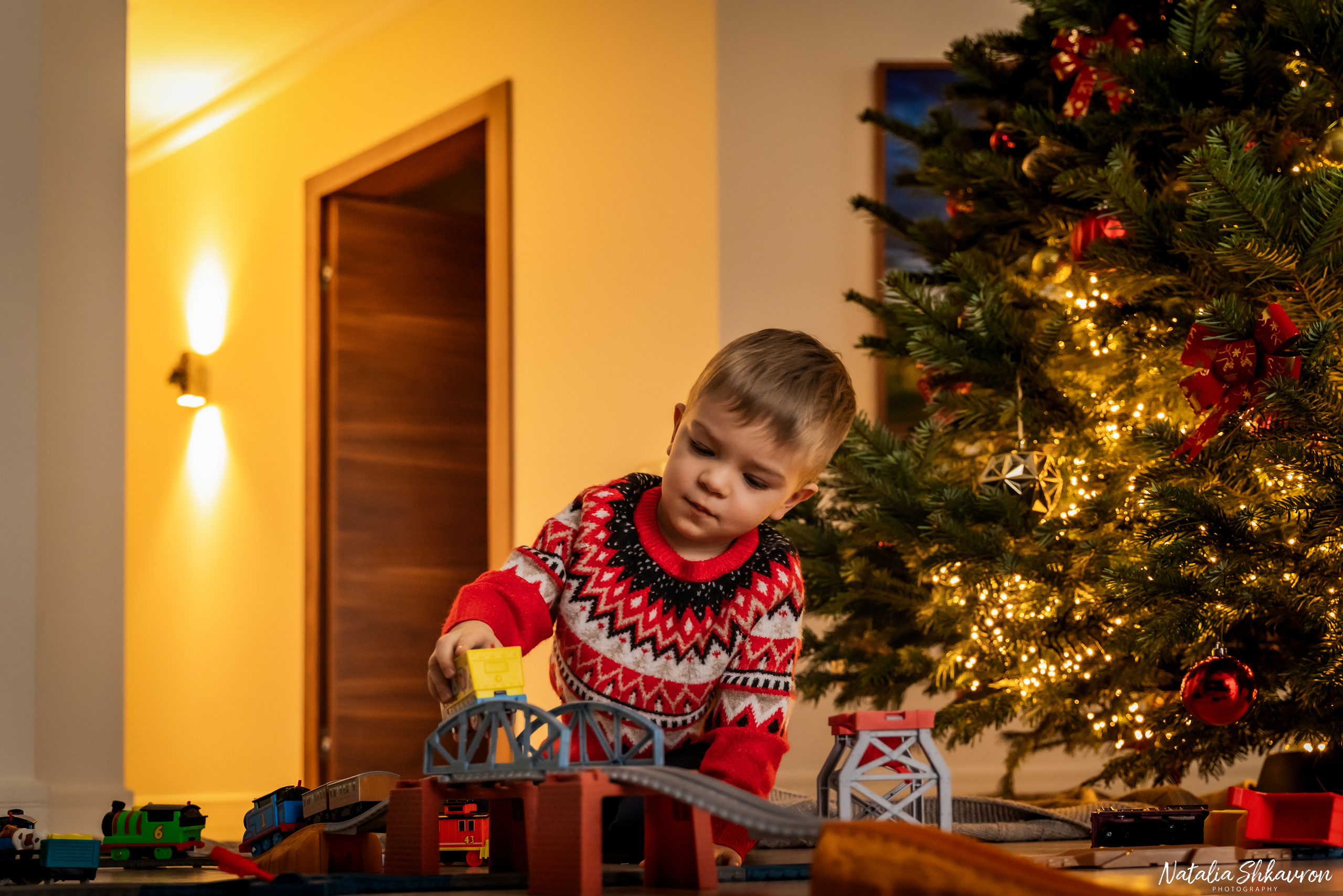Новорічна фотосесія вдома. Сімейний фотограф Київ Наталія Шкаврон