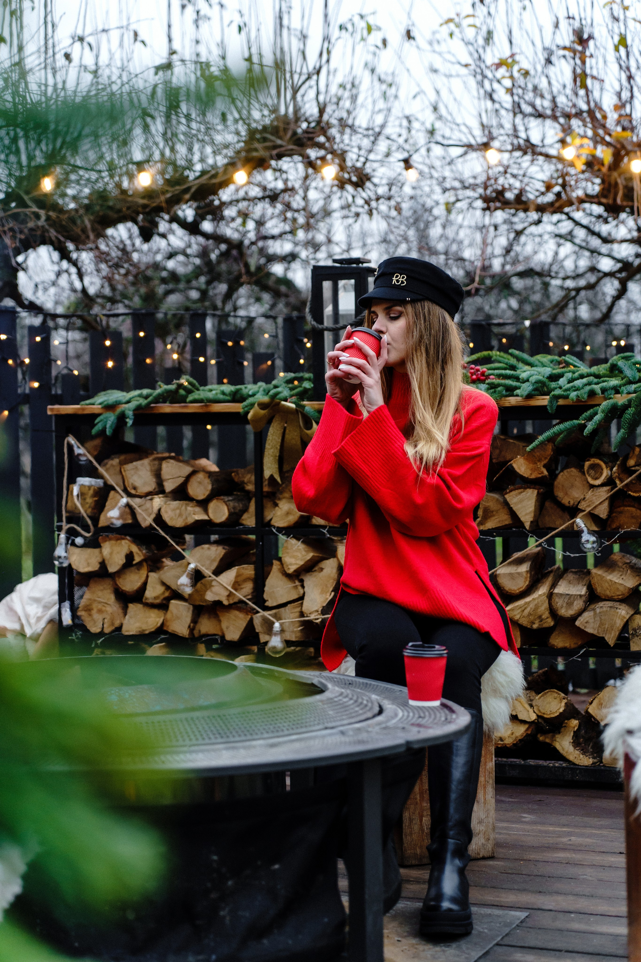 Новорічна індивідуальна фотосесія на ВДНГ. Сімейний фотограф Київ Наталія Шкаврон