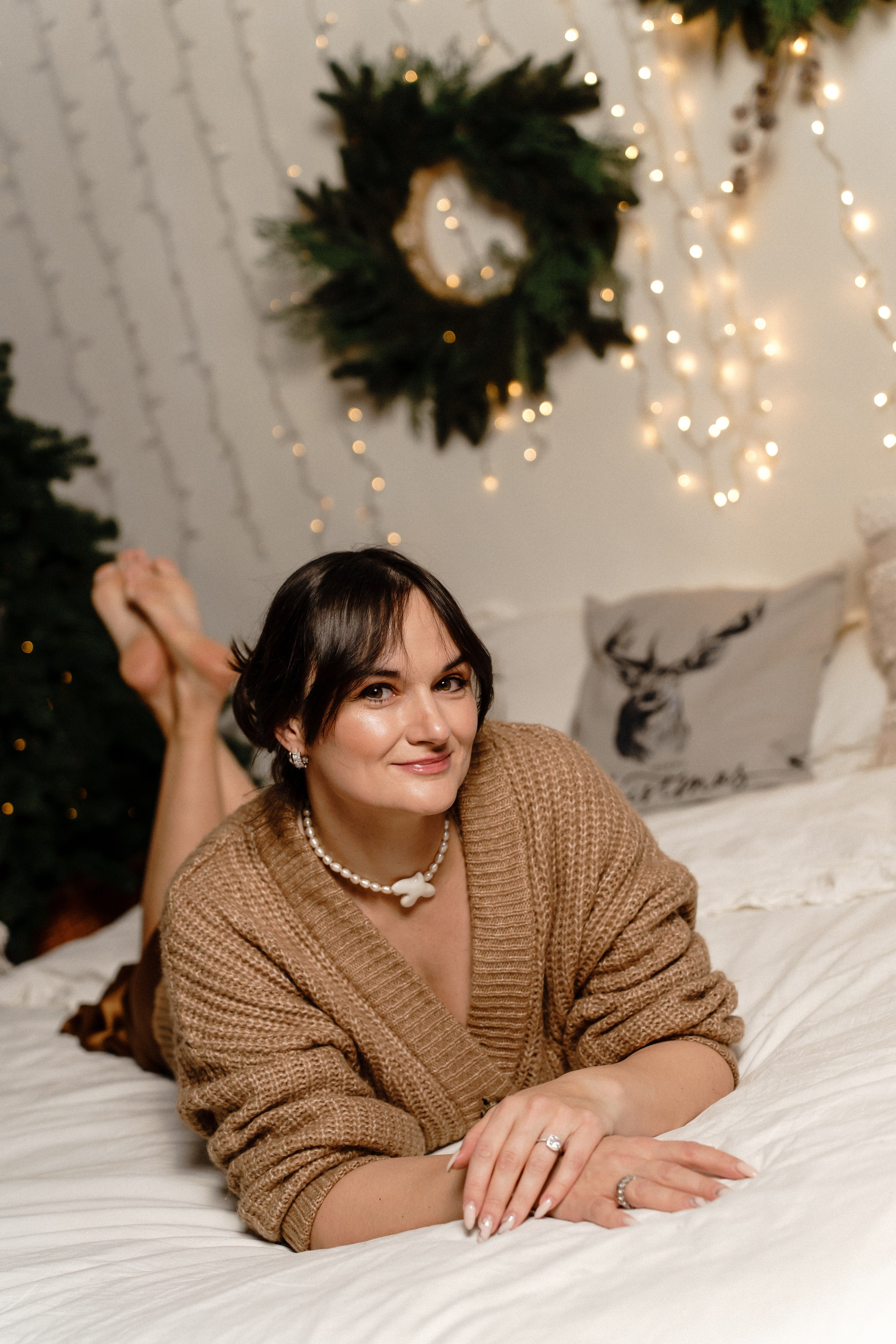 Новорічна фотосесія мами та сина. Family photographer in Kiev Natalia Shkavron