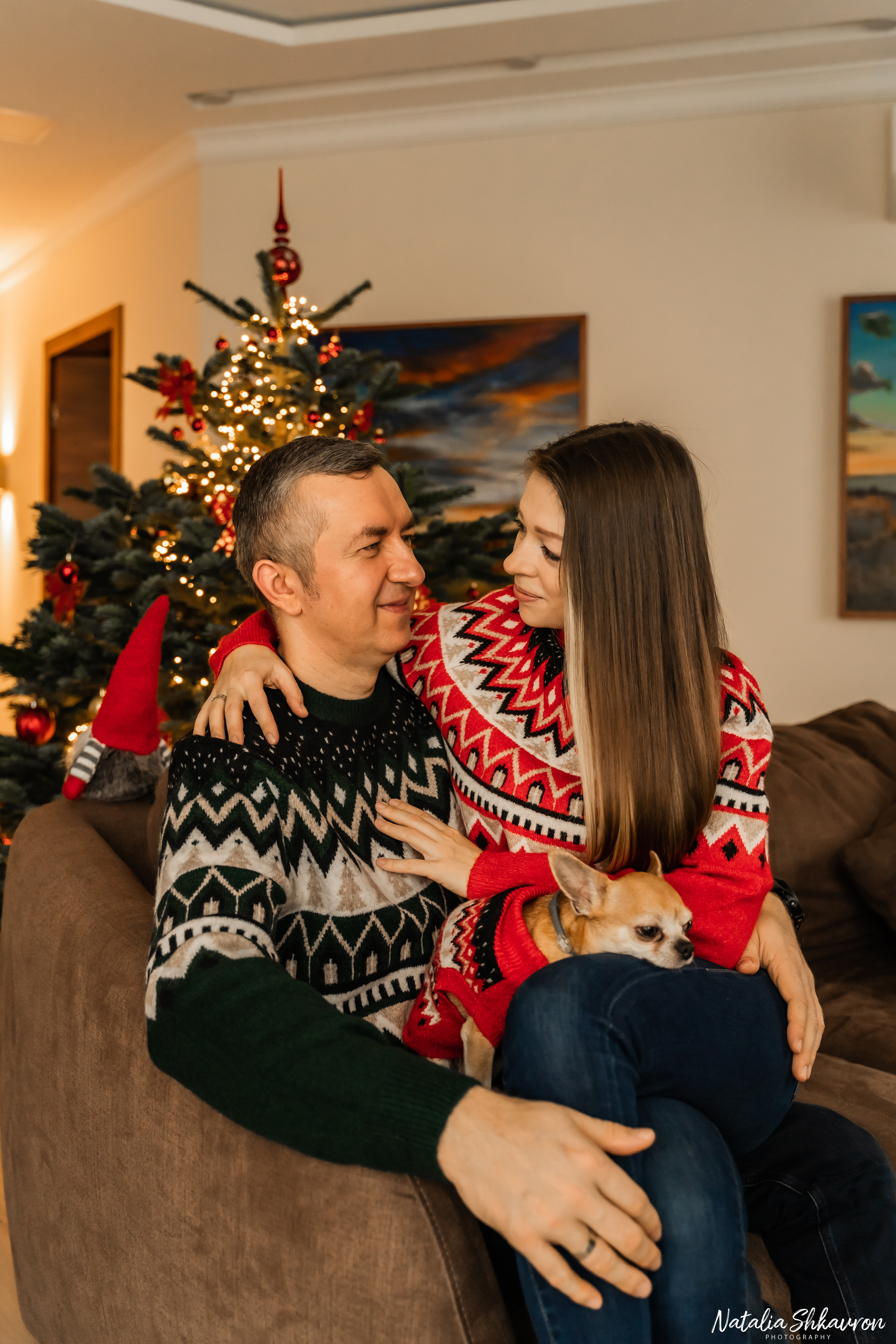 Новорічна фотосесія вдома. Сімейний фотограф Київ Наталія Шкаврон