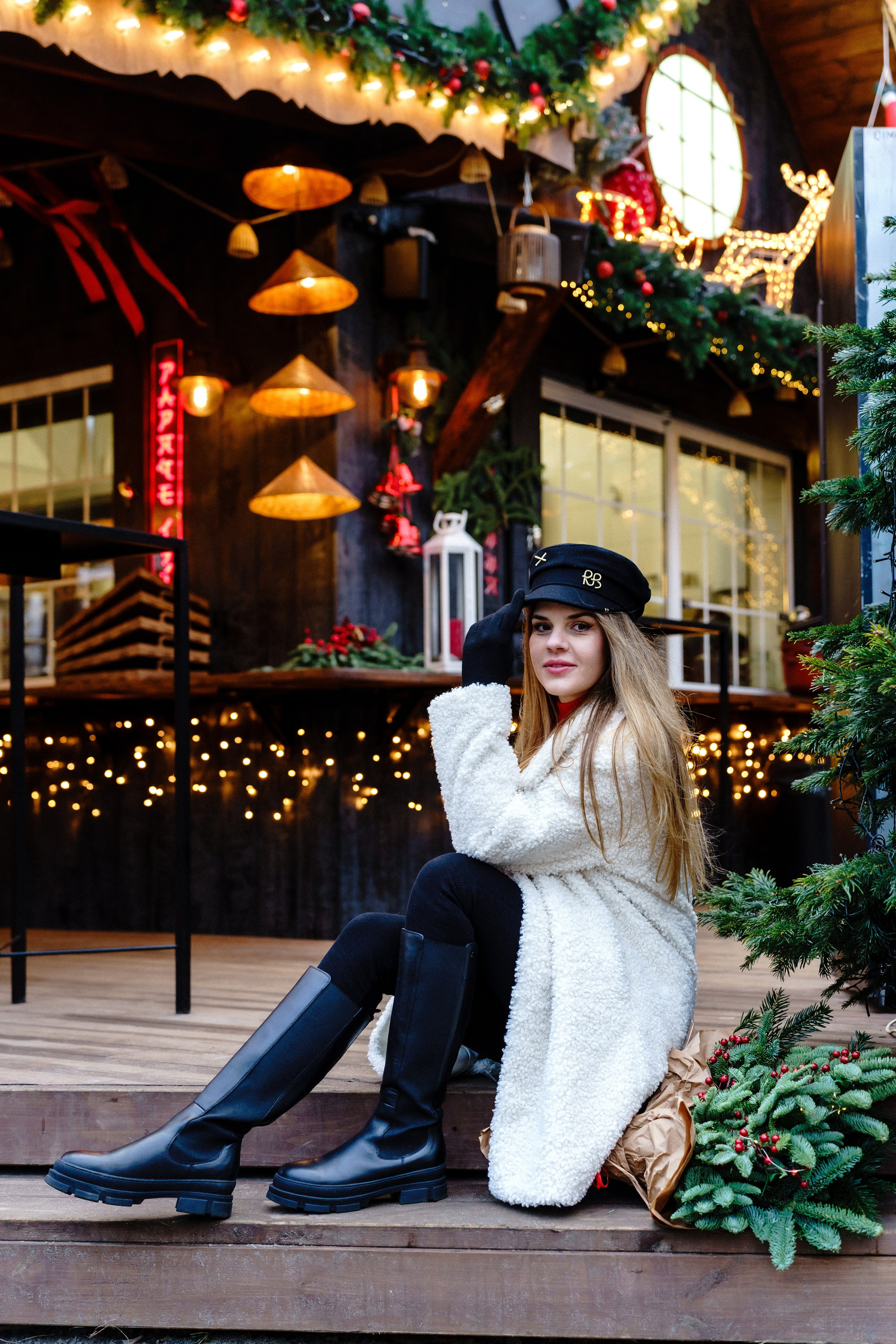 Новорічна індивідуальна фотосесія на ВДНГ. Сімейний фотограф Київ Наталія Шкаврон